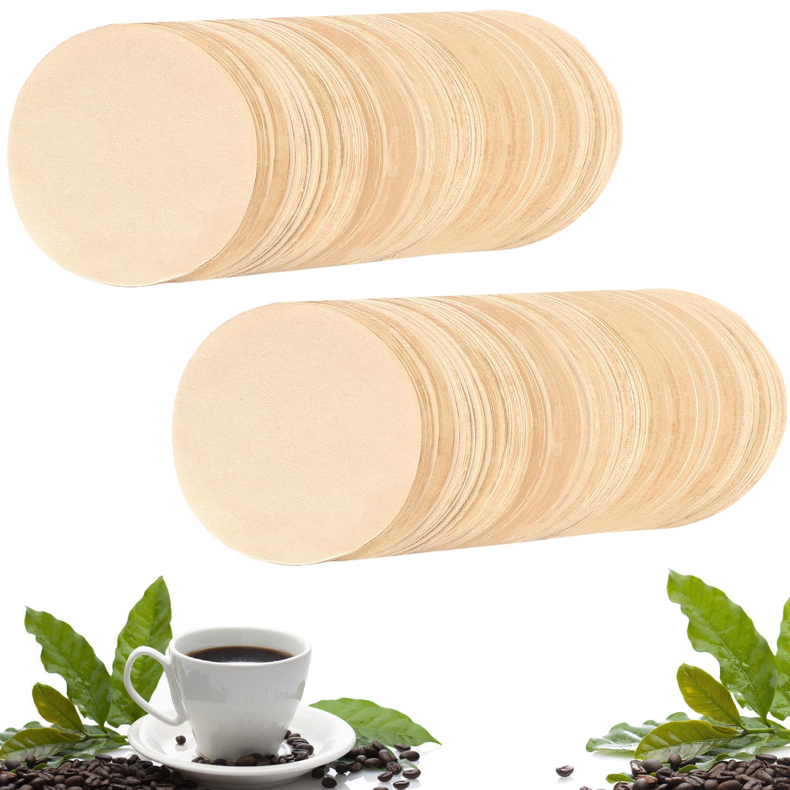 800 Count Espresso Coffee Filters, 53 Mm Unbleached Round Coffee Paper Filter For Espresso Machine, Disposable Coffee Filter Com