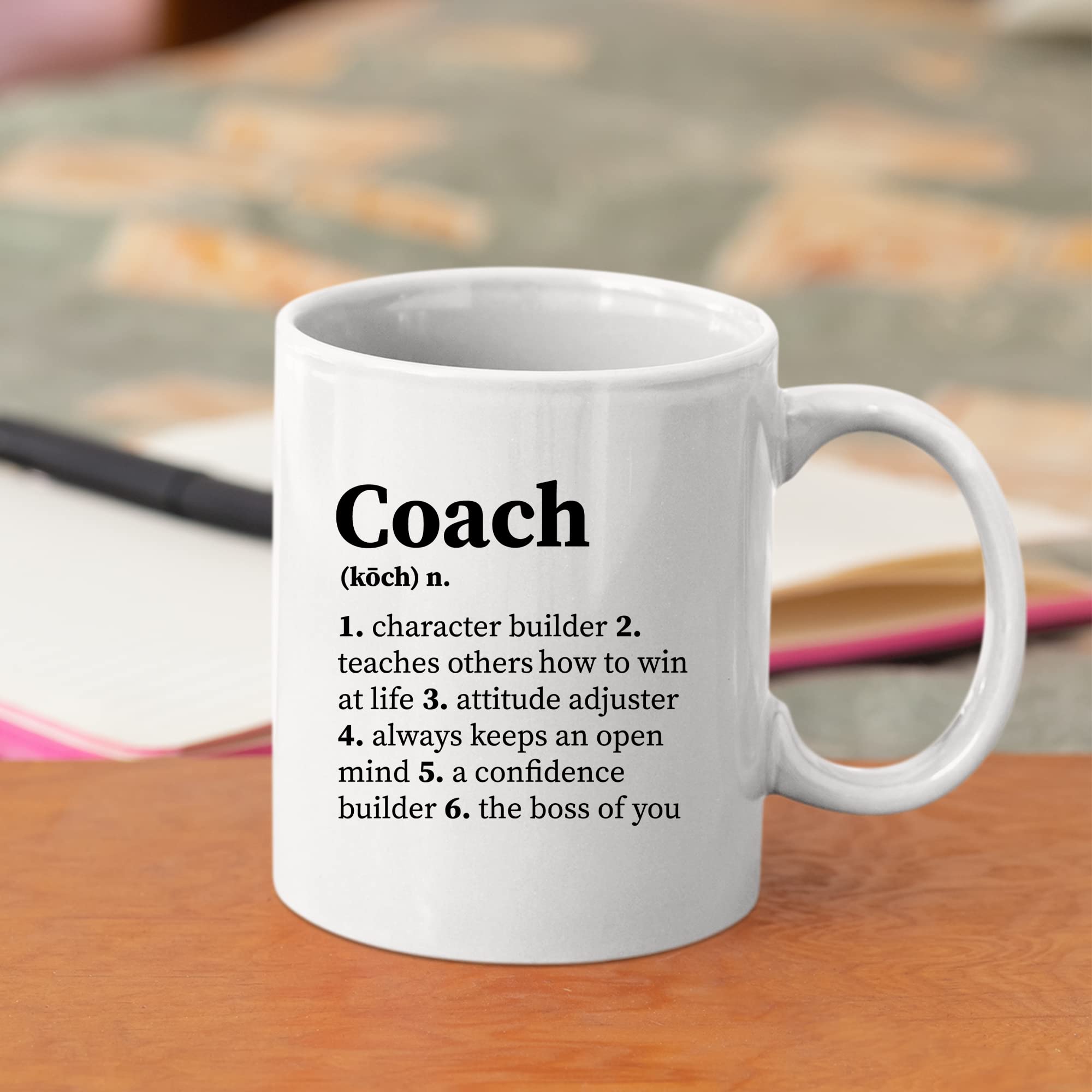 Coach Noun Definition Character Builder For Coach Team Manager Office Boss Appreciation Inspirational Novelty Ceramic Coffee Mug