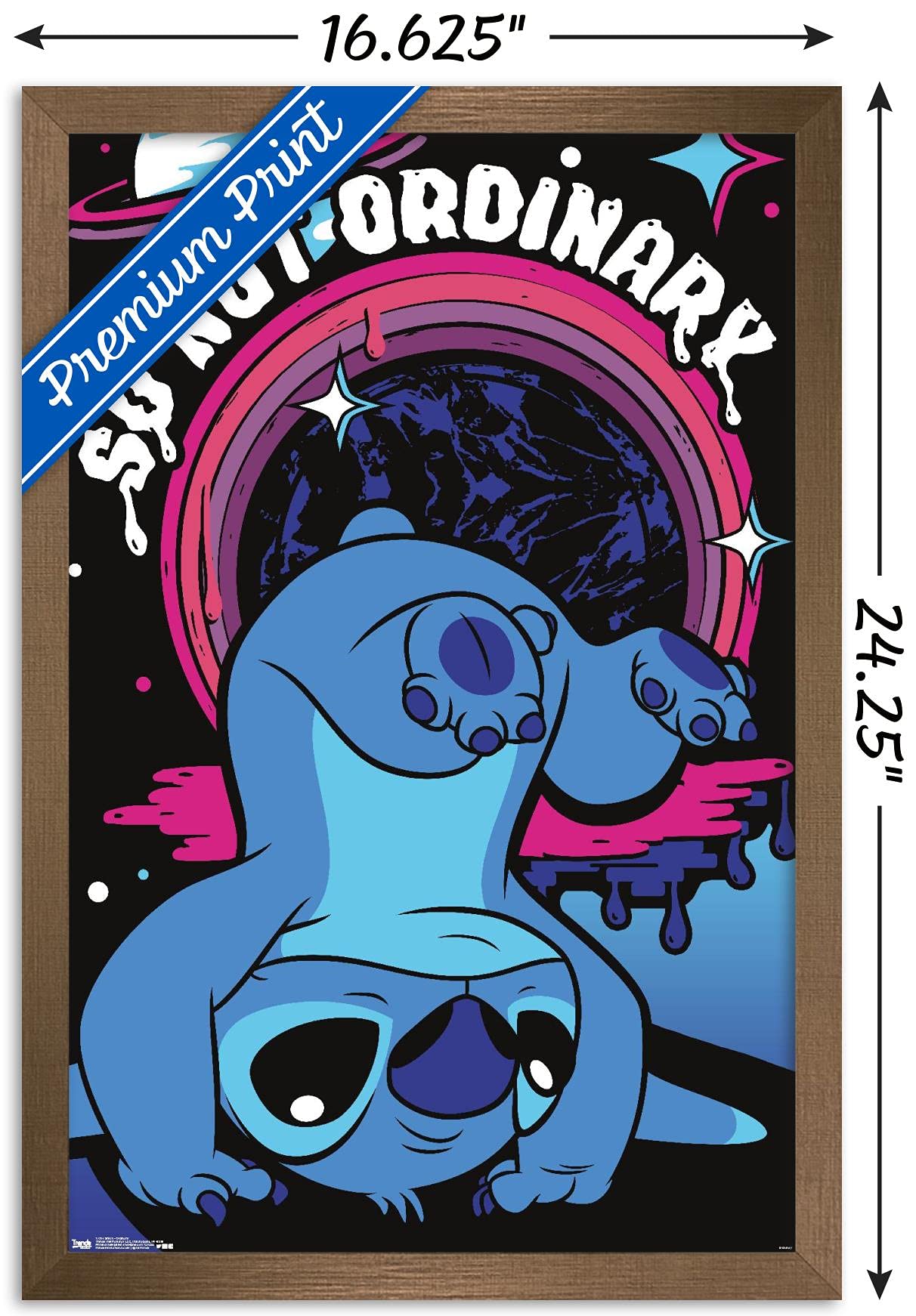 Trends International Disney Lilo And Stitch - Ordinary Wall Poster, 14.725'' X 22.375'', Bronze Framed Version