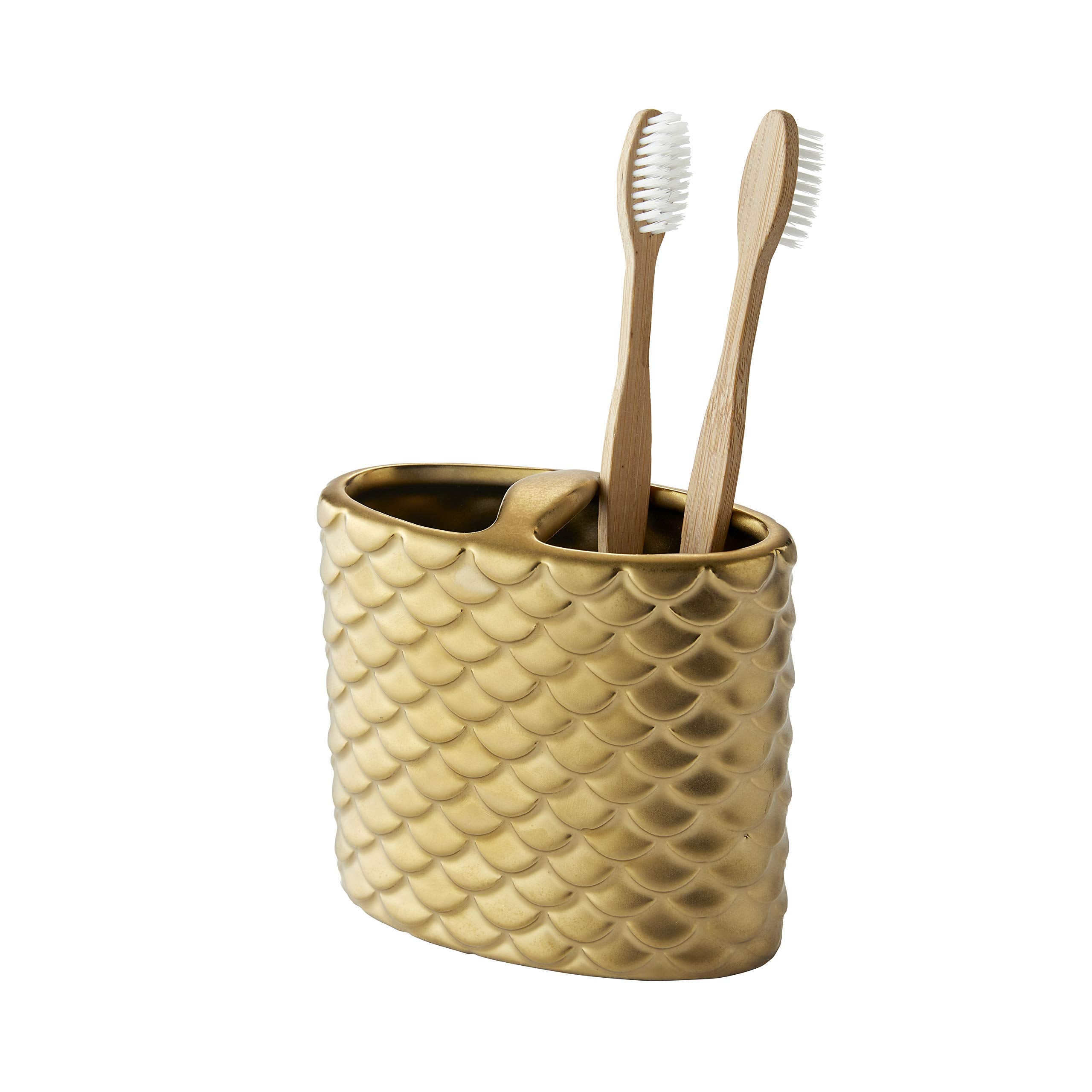 Skl Home Gold Koi Toothbrush Holder