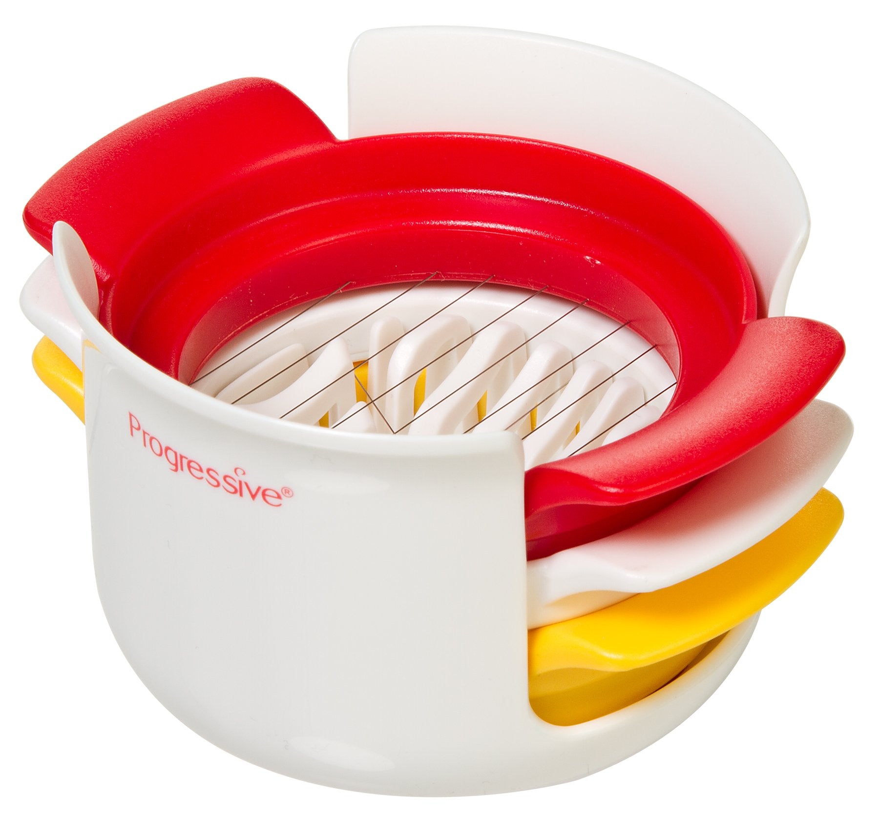 Prepworks By Progressive Compact Egg Slicer,White, Red And Yellow