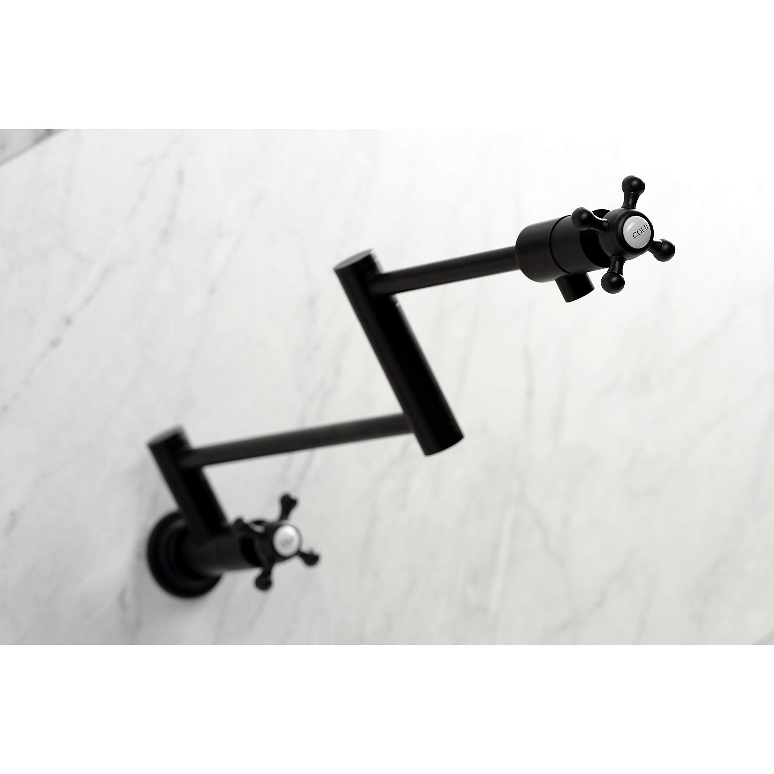 Kingston Brass Ks4100Bx Metropolitan Pot Filler, Matte Black