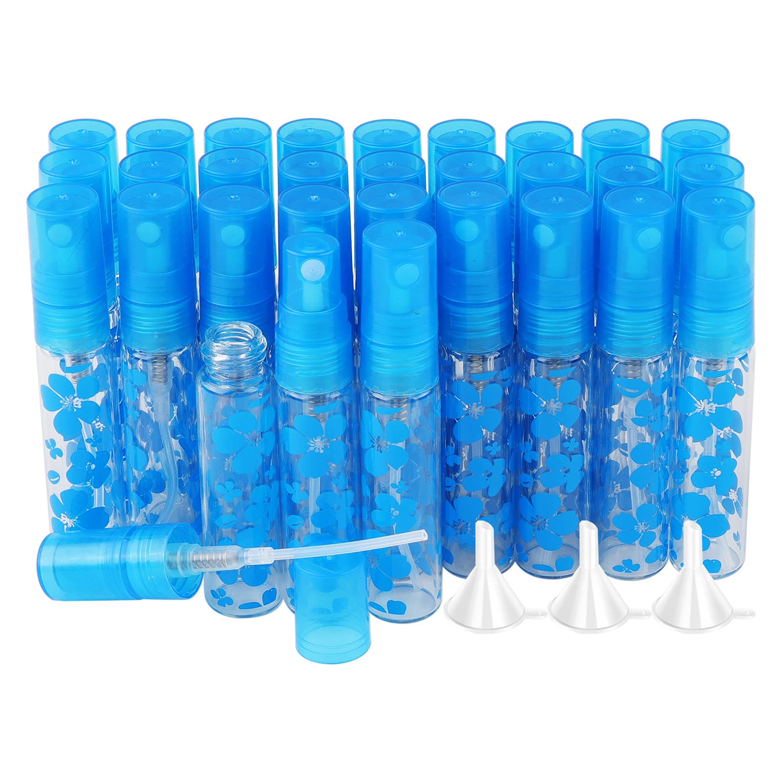 Newzoll 30Pcs 5mL Mini Glass Spray Bottles, Empty Sprayer Vials