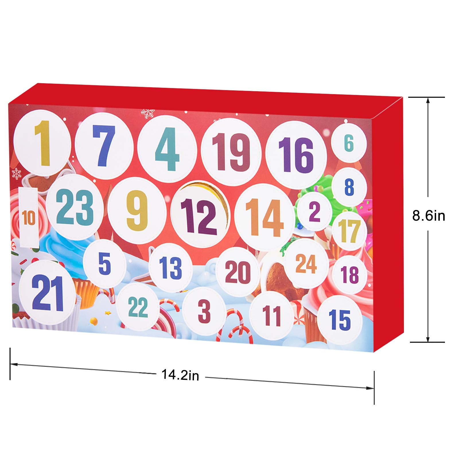 Advent Calendar 2025-24 Days of Slime and Charms Kit - Christmas Countdown Calendars Gifts for Girls Boys Kids Teens Toddlers