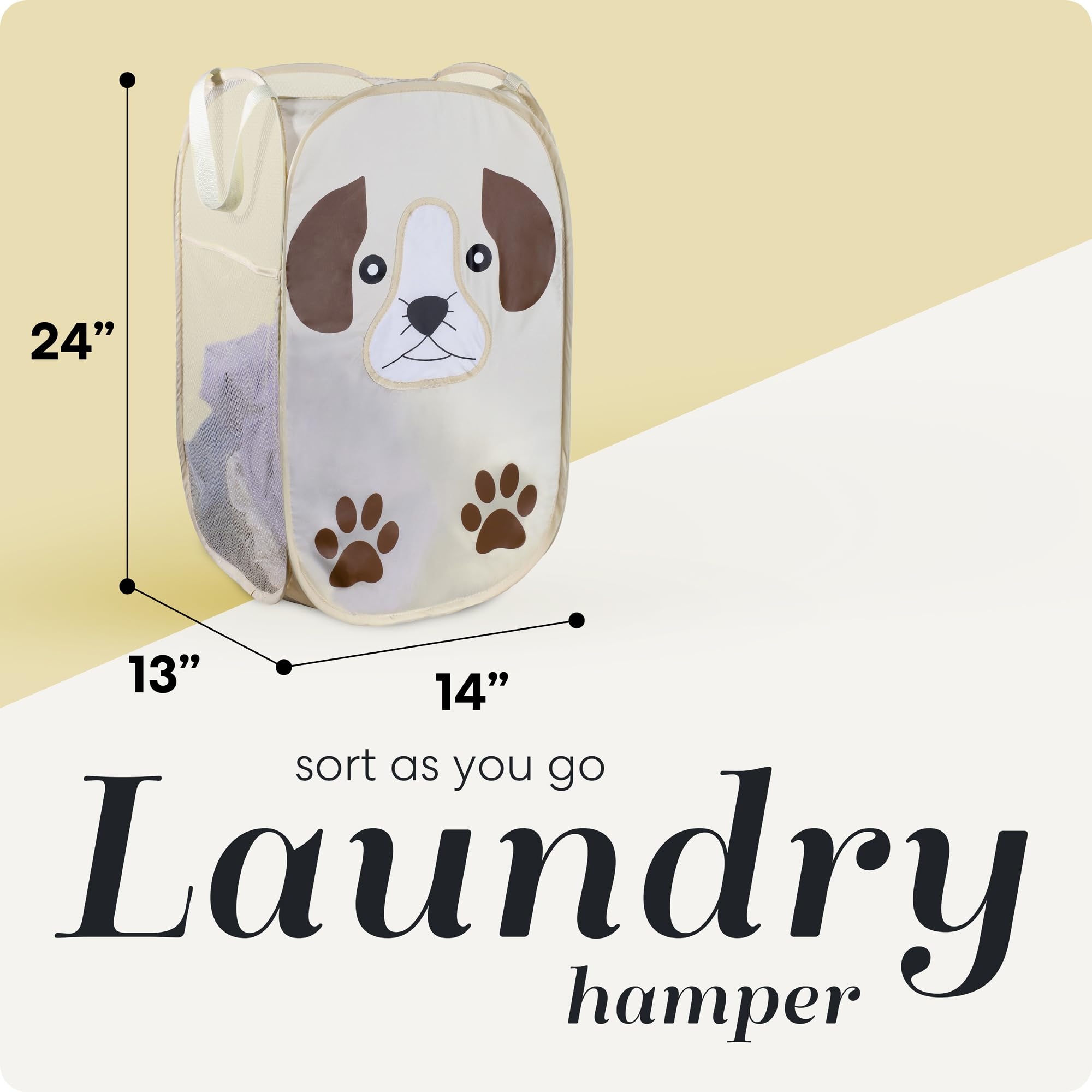 Collapsible Mesh Pop Up Laundry Hamper With Wide Opening And Side Pocket - Breathable, Sturdy, Foldable, And Space-Saving Design