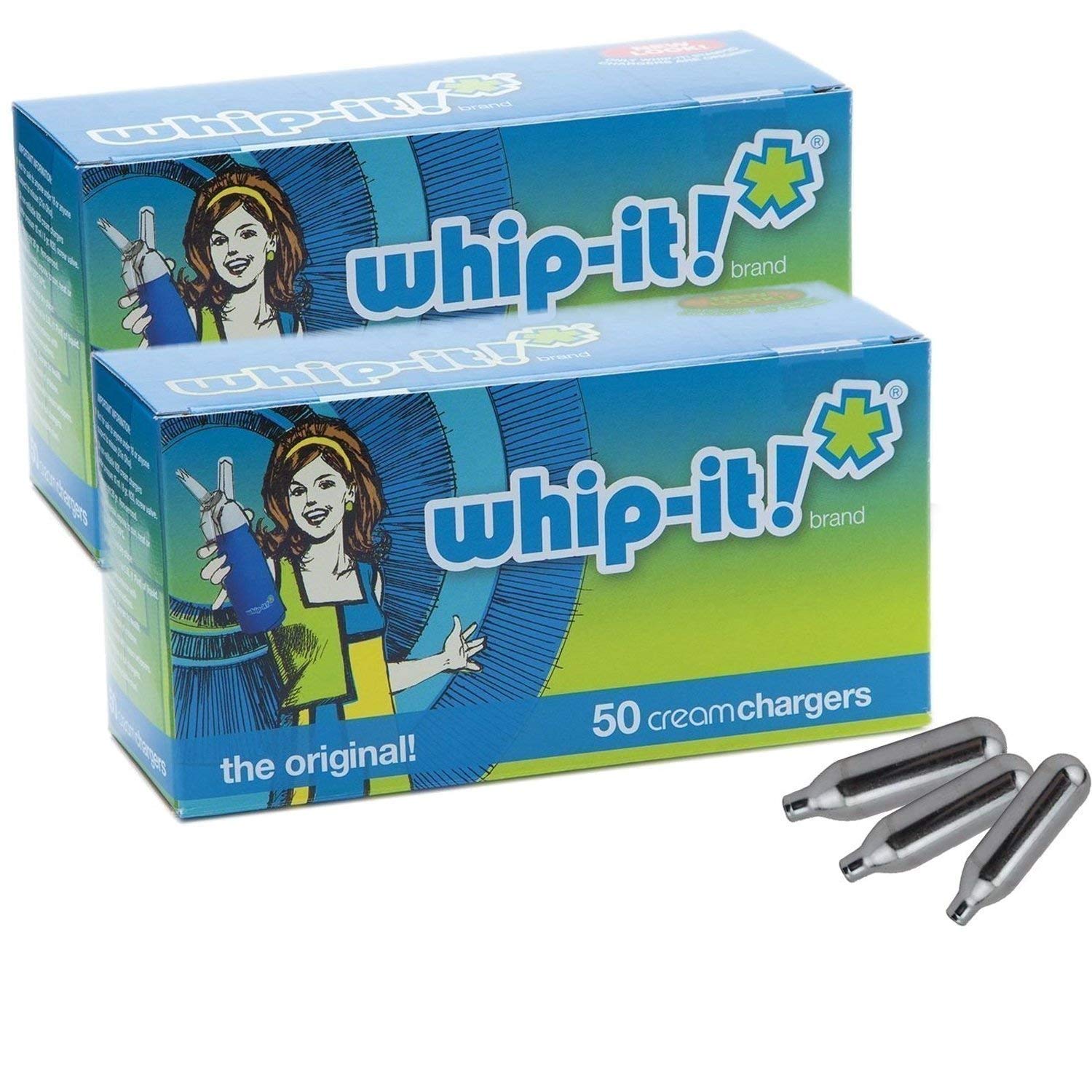 Whip-It! Brand: The Original Whipped Cream Chargers (100 Pack)