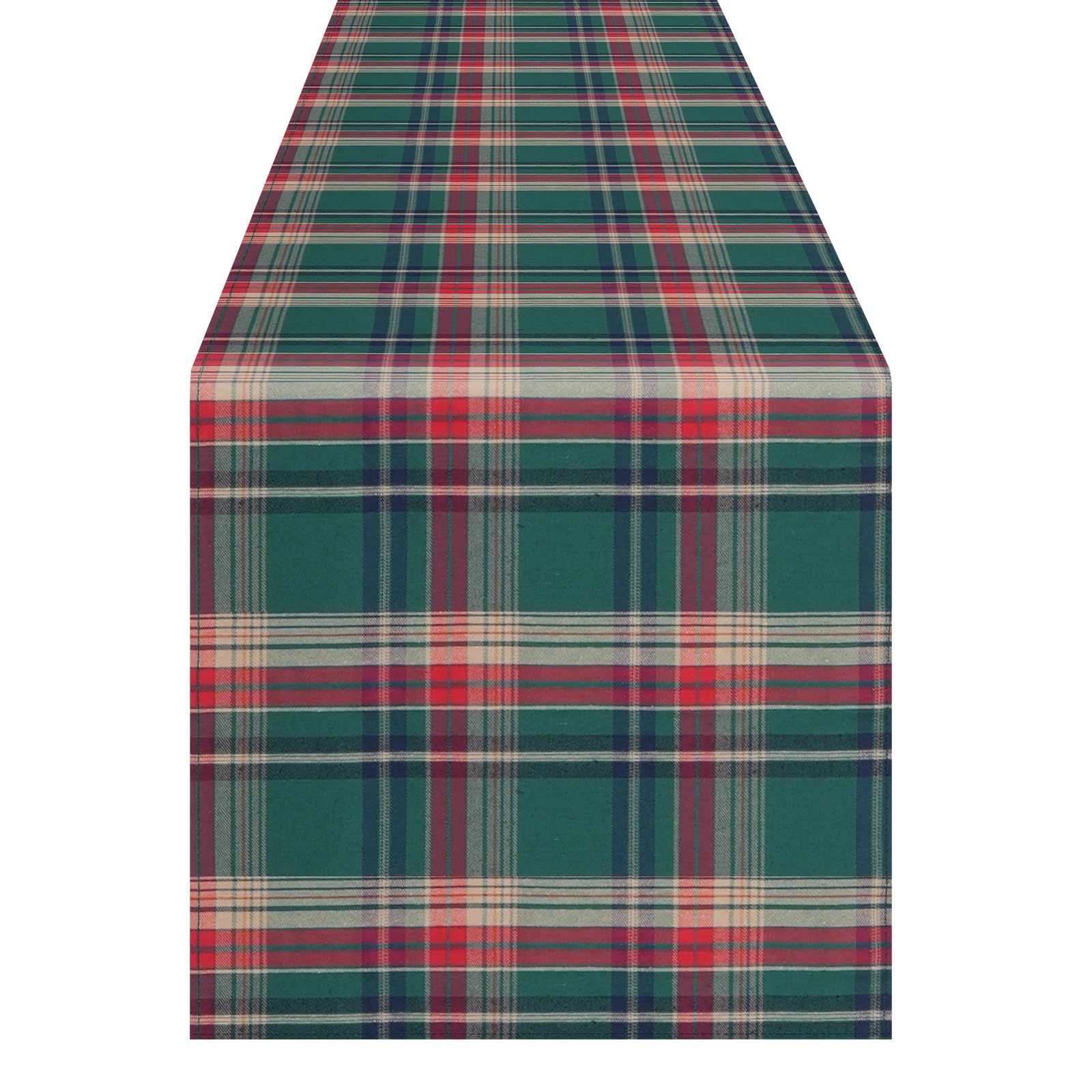 Pakiinno Christmas Tablecloth 57X84 Inch Green Plaid Tablecloth Checked Table Overlay For Christmas Holiday Party Farmhouse Fall