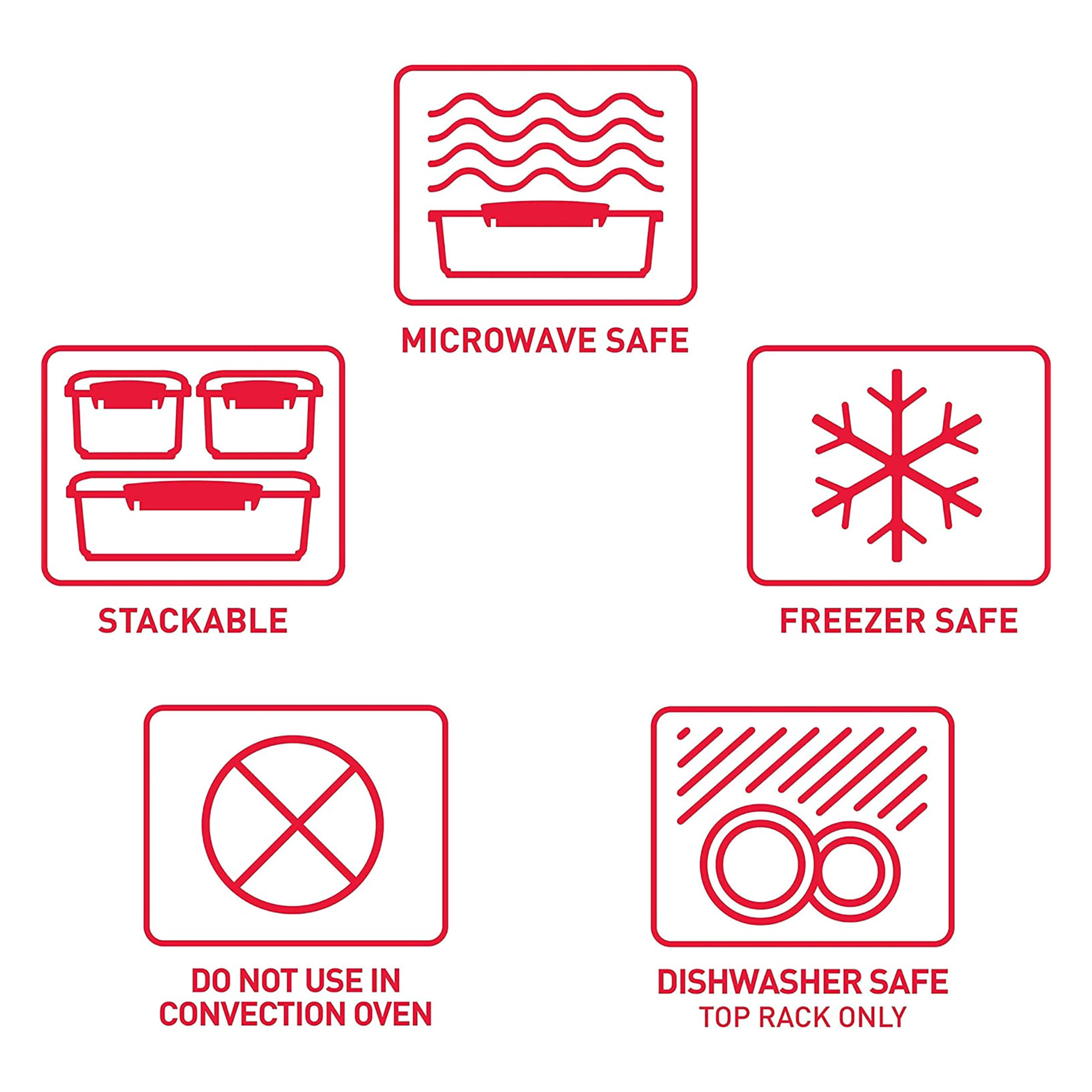 Sistema Small Microwave Cookware Soup Mug, 19.1 Oz, Red