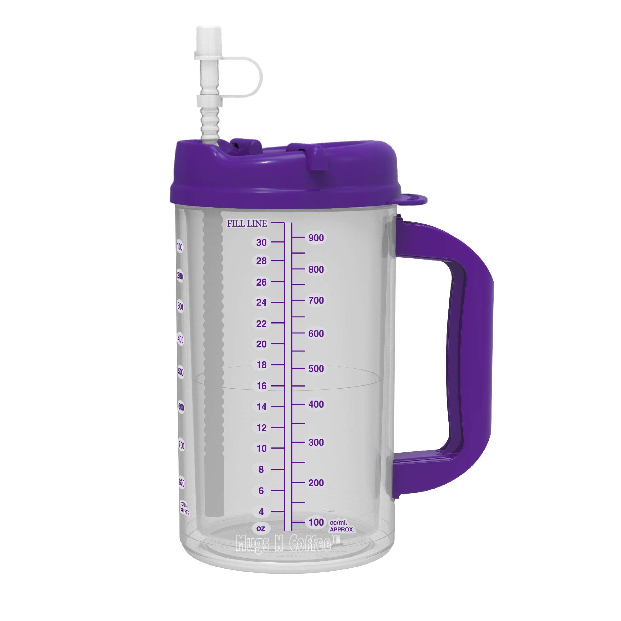 32 Oz Whirley Insulated Travel Mugs Teal & Purple