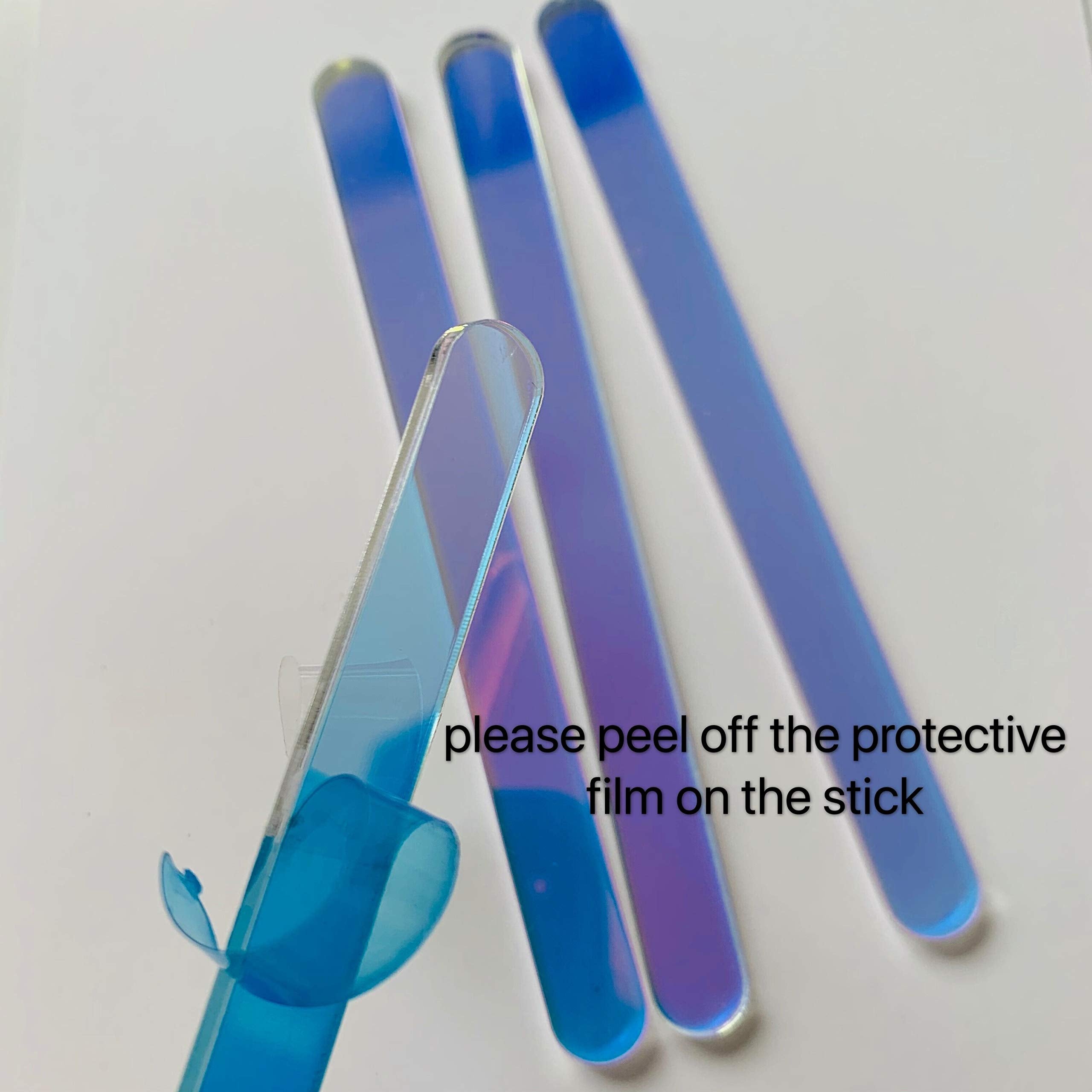 20 Pcs Acrylic Cakesicle Popsicle Sticks For Ice Creamsicle Candy Apple (Black)