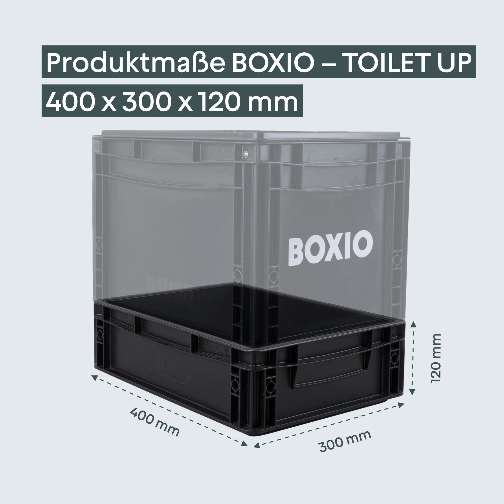 BOXIO Toilet UP: Booster Seat for Separating Toilet - Includes Hemp Litter and Practical Shaker - 15.7'' x 11.8'' x 4.7'' cm