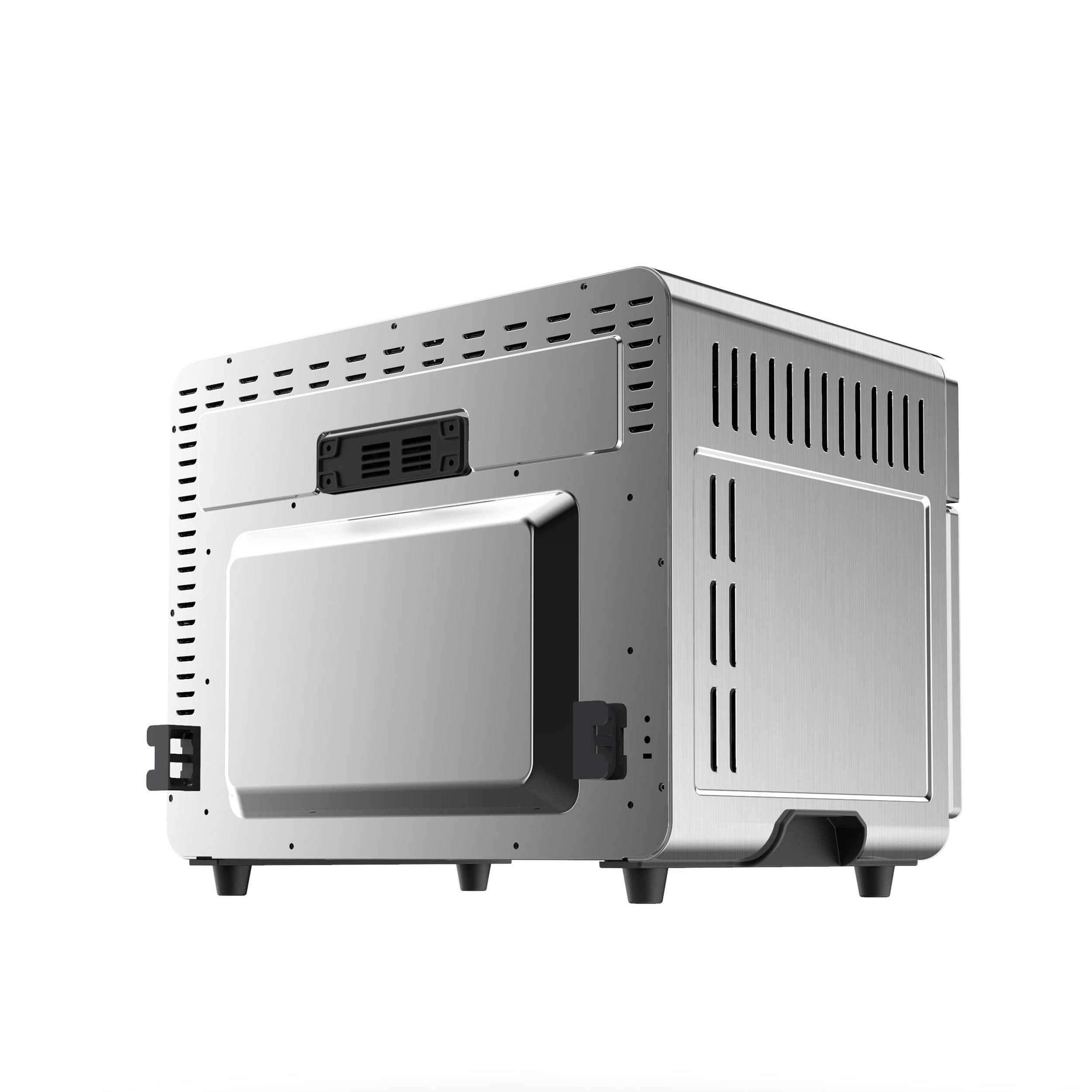 Megachef 10 In 1 Electronic Multifunction 360 Degree Hot Air Technology Countertop Oven, Silver Chrome