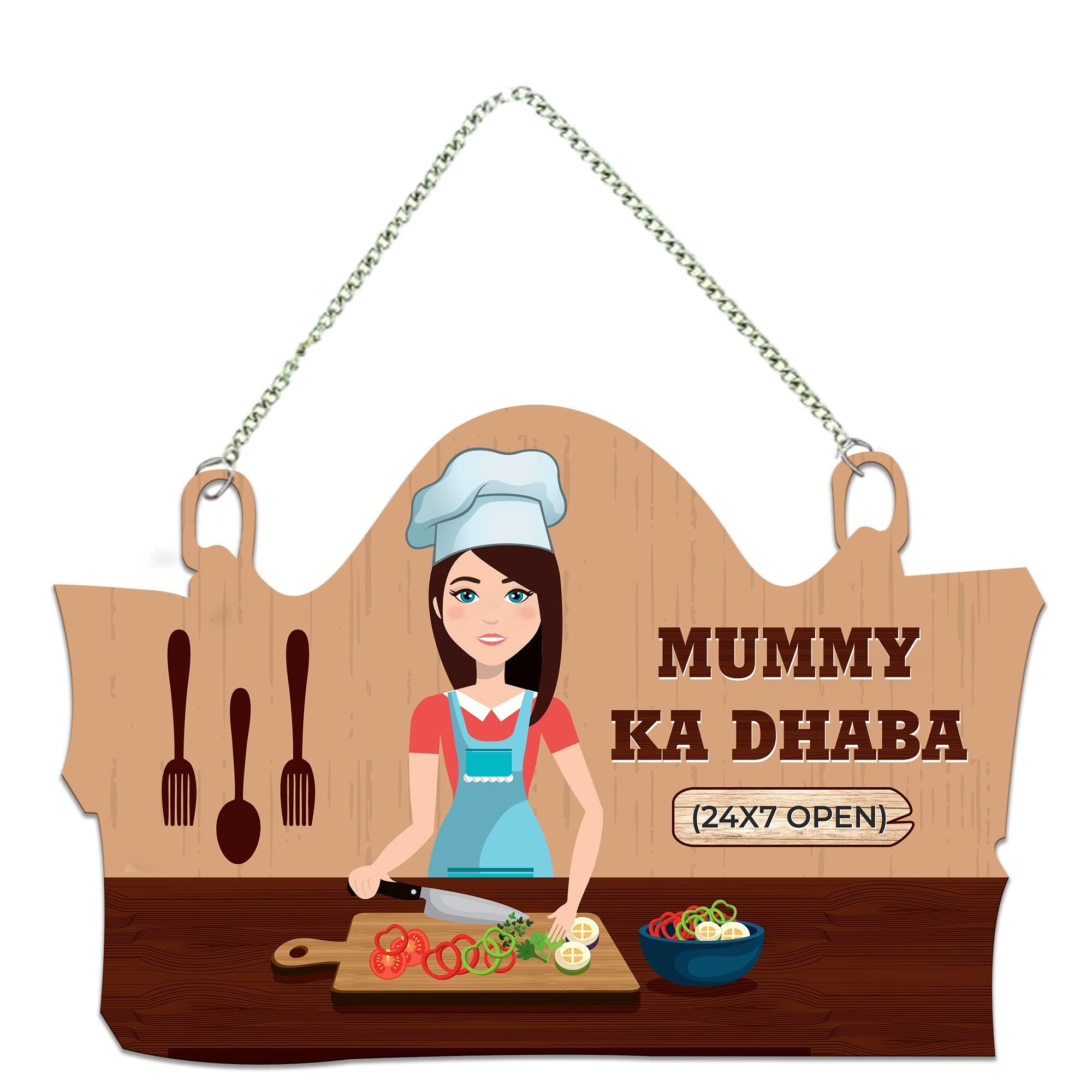 Artvibes Kitchen Wall Hanger for Home Decor | Gifts | Wall Art for Living Room Wall | Decoration Wooden Hanging Items | Kitchen 