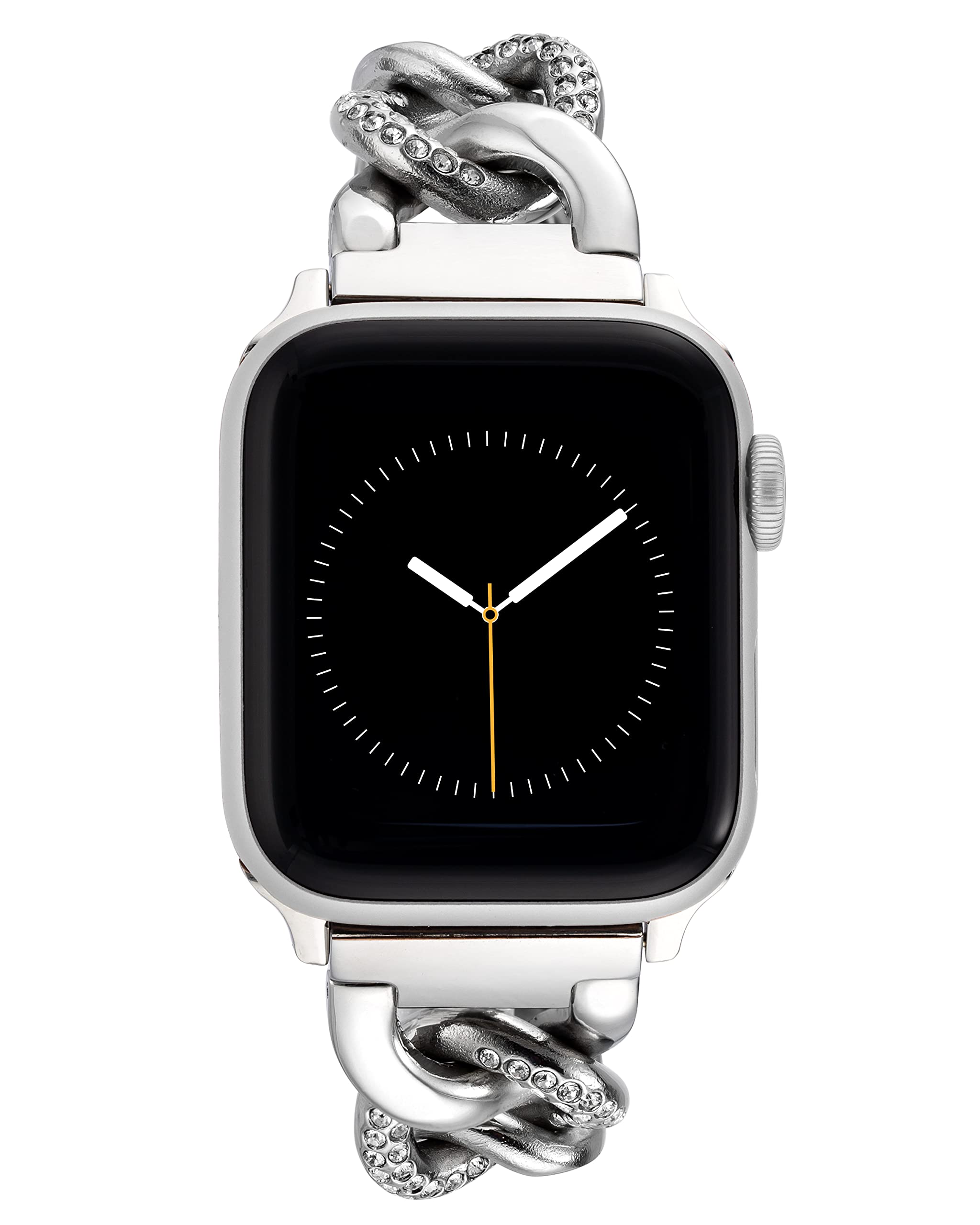 Anne Klein Fashion Chain Bracelet For Apple Watch, Secure, Adjustable, Apple Watch Replacement Band, Fits Most Wrists (424445Mm,