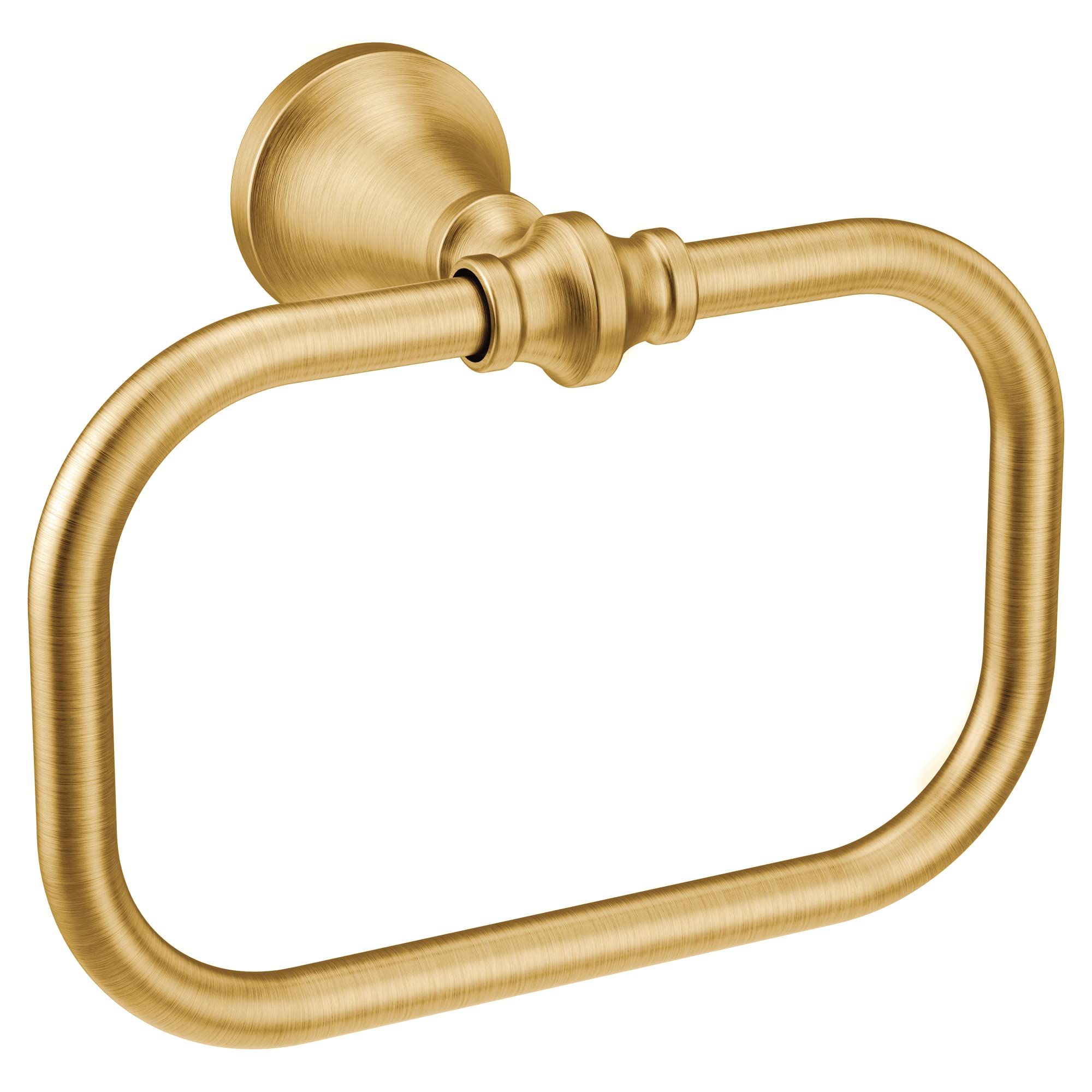 Moen Yb0586Bg Colinet Bathroom Hand -Towel Ring, Brushed Gold