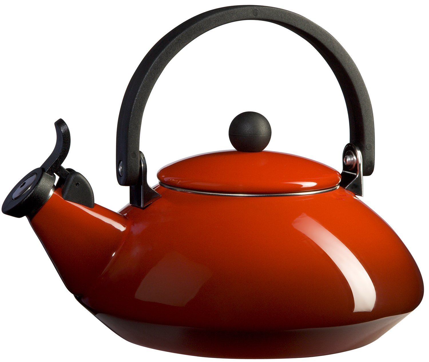 Le Creuset Enamel On Steel Zen Tea Kettle, 1.6 qt., Cerise