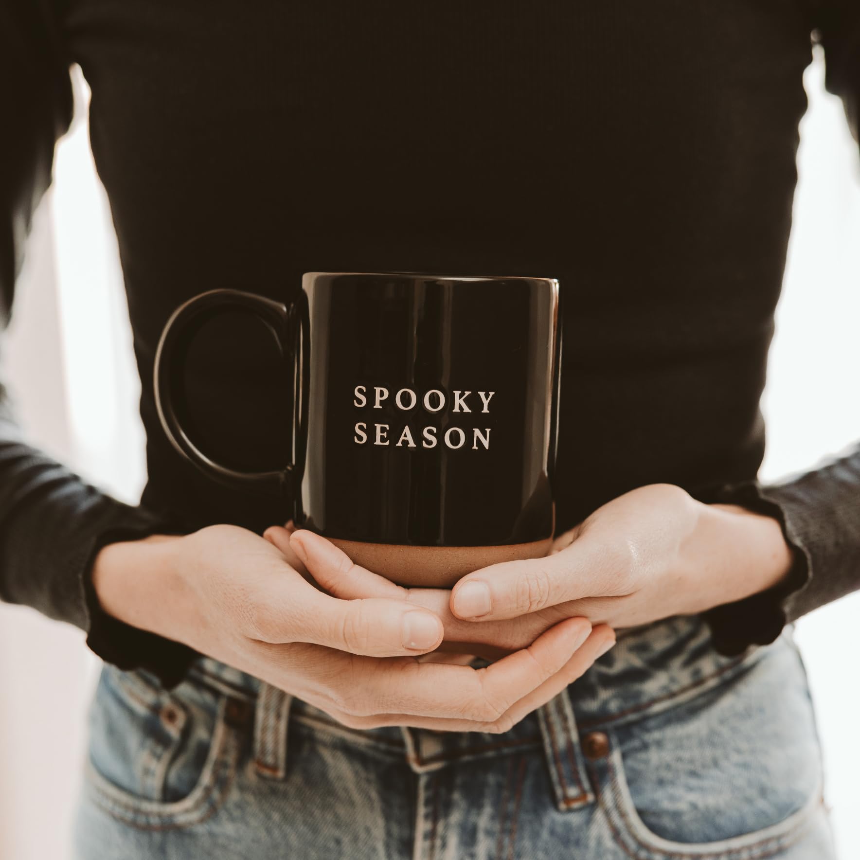 Sweet Water Decor Halloween Coffee Mug - Spooky Coffee Mug for Halloween - Durable Stoneware Mug for Tea & Cocoa - Perfect Hallo
