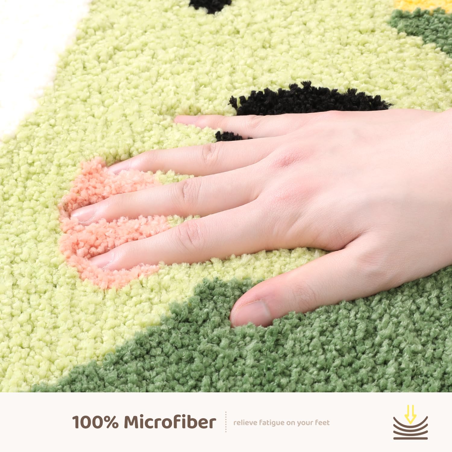 Cute Frog Bath Mat, Extra Soft Absorbent Bath Rug, Non-Slip Comfortable Bathroom Rug, Carpet For Tub, Shower, Bath Room, Machine