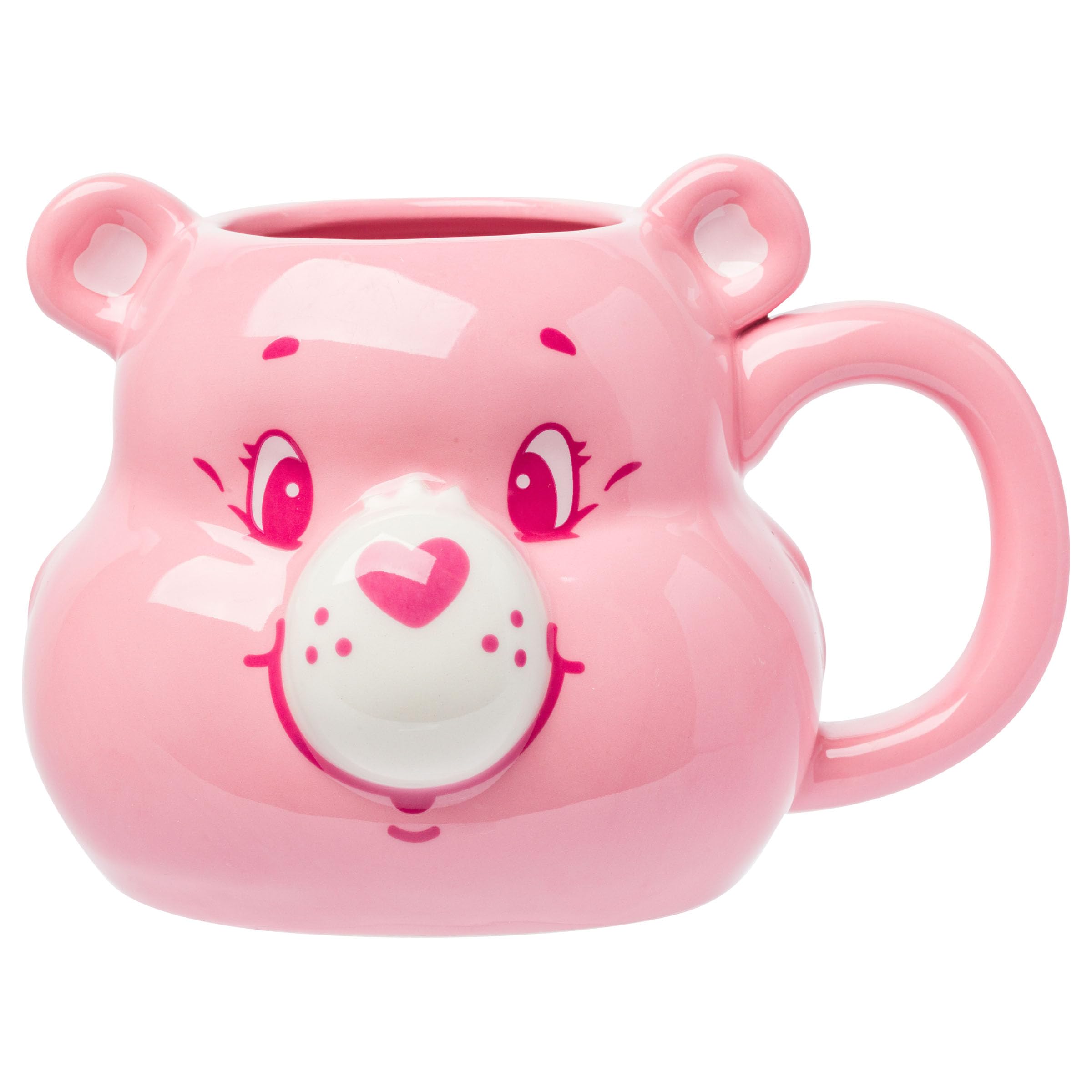 Silver Buffalo Care Bears Ceramic 3D Sculpted Mug Featuring Cheer Bear, 20 Ounces