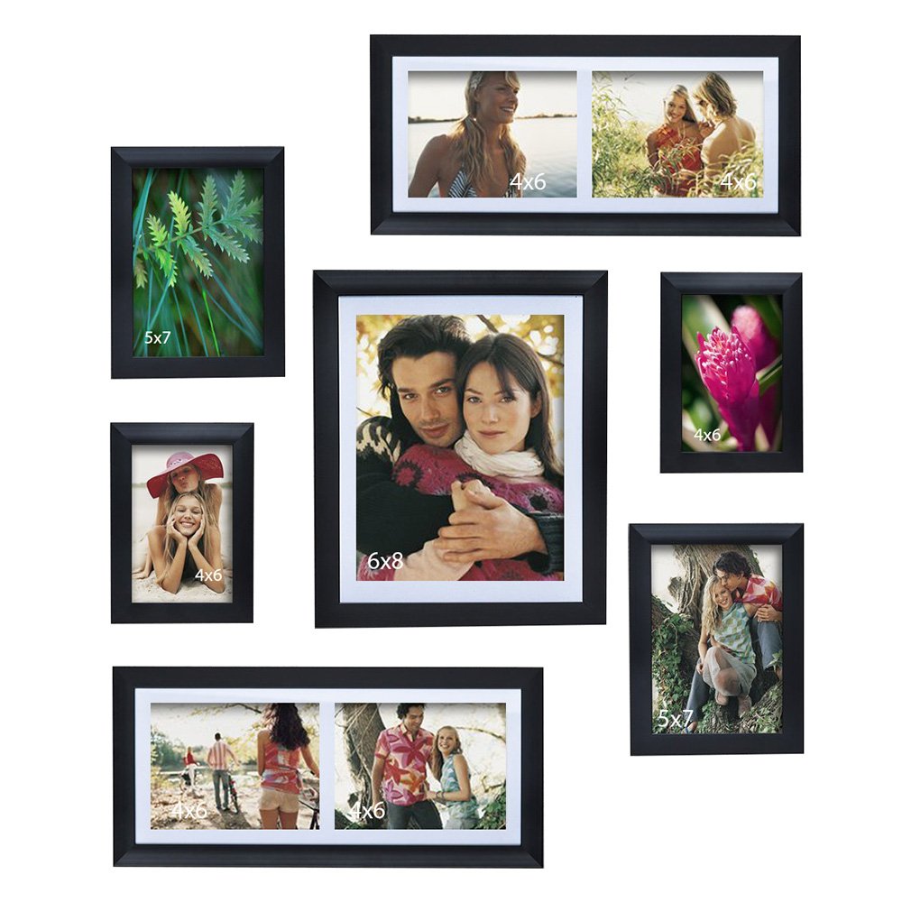Art Street Elegant Memory Wall Photo Frame - Set Of 7 Photo Frame.