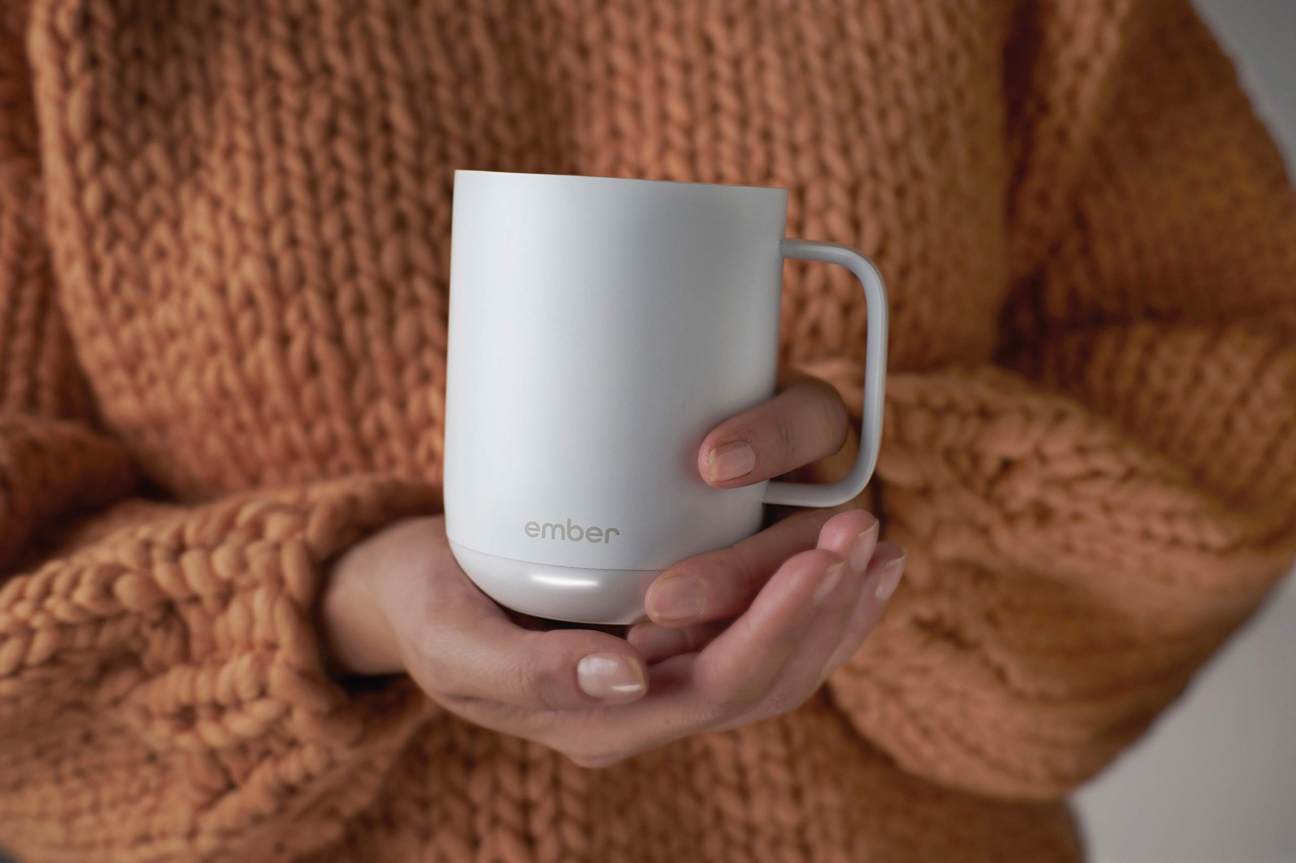 Ember Smart Mug 10oz - Temperature Control, 1-Hour Battery Life, White, Model CM17