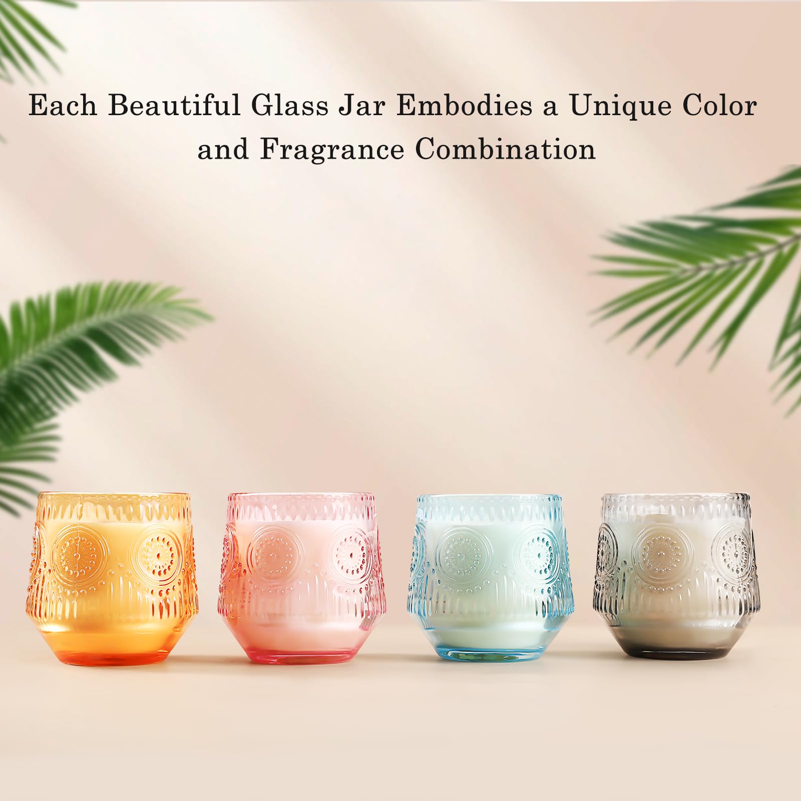 4 Pack Scented Candles for Home | Candle Set Gifts, Soy Candles for Home Scented, Candle Gifts for Women - Luxury Candles Set |