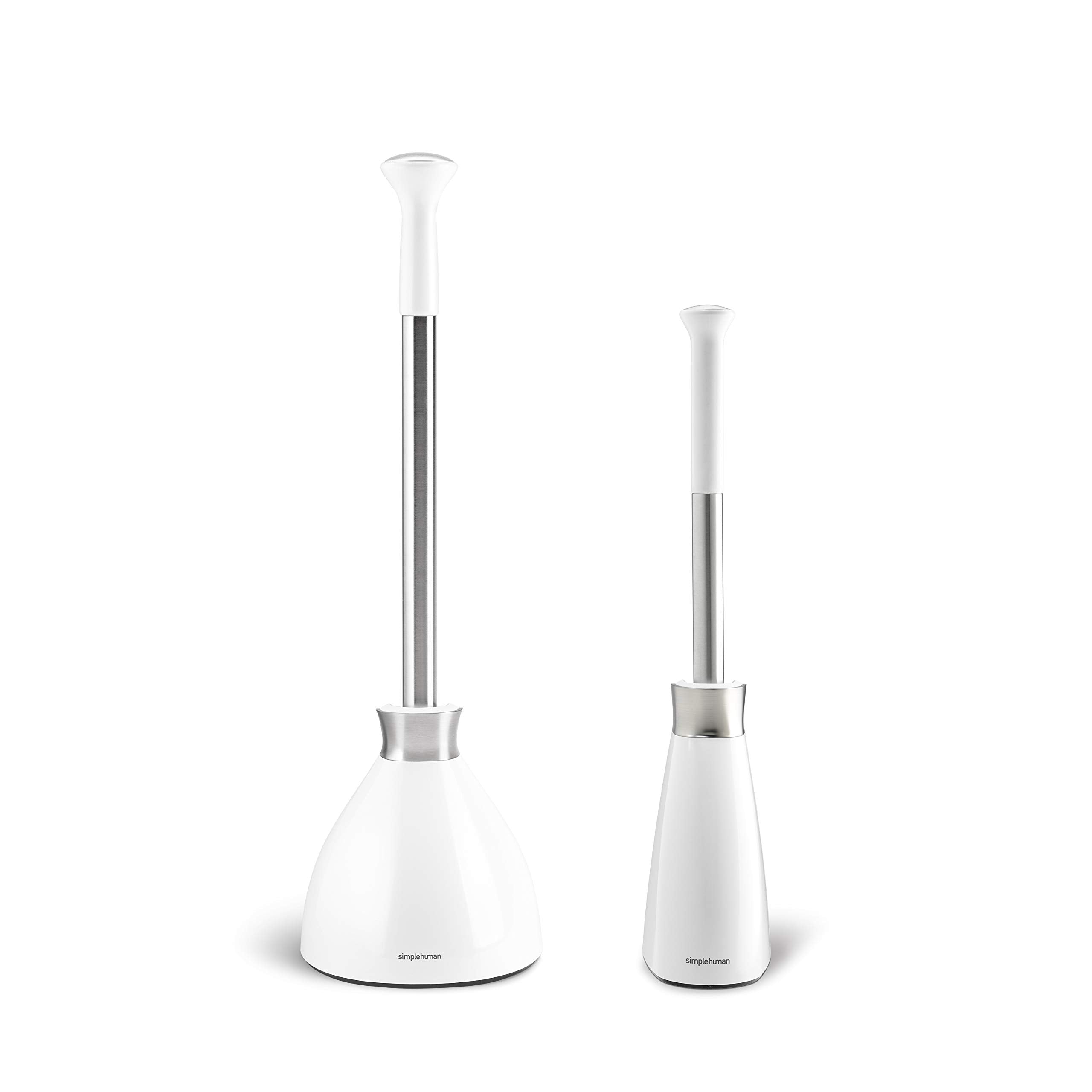 Simplehuman Plunger And Toilet Brush Bundle, White