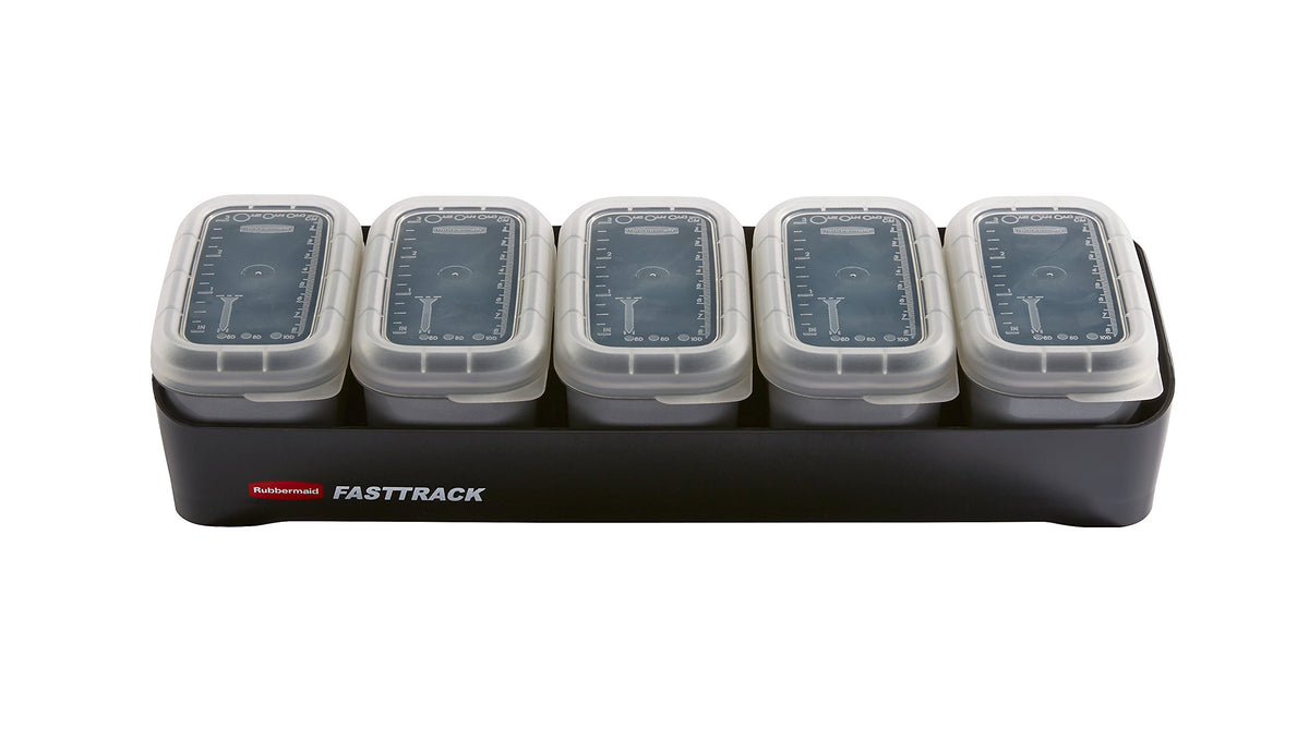 Rubbermaid Fasttrack Rail Bench Blox Kit, Garage Organization System For Tools, Cleaning Supplies, Space Saving