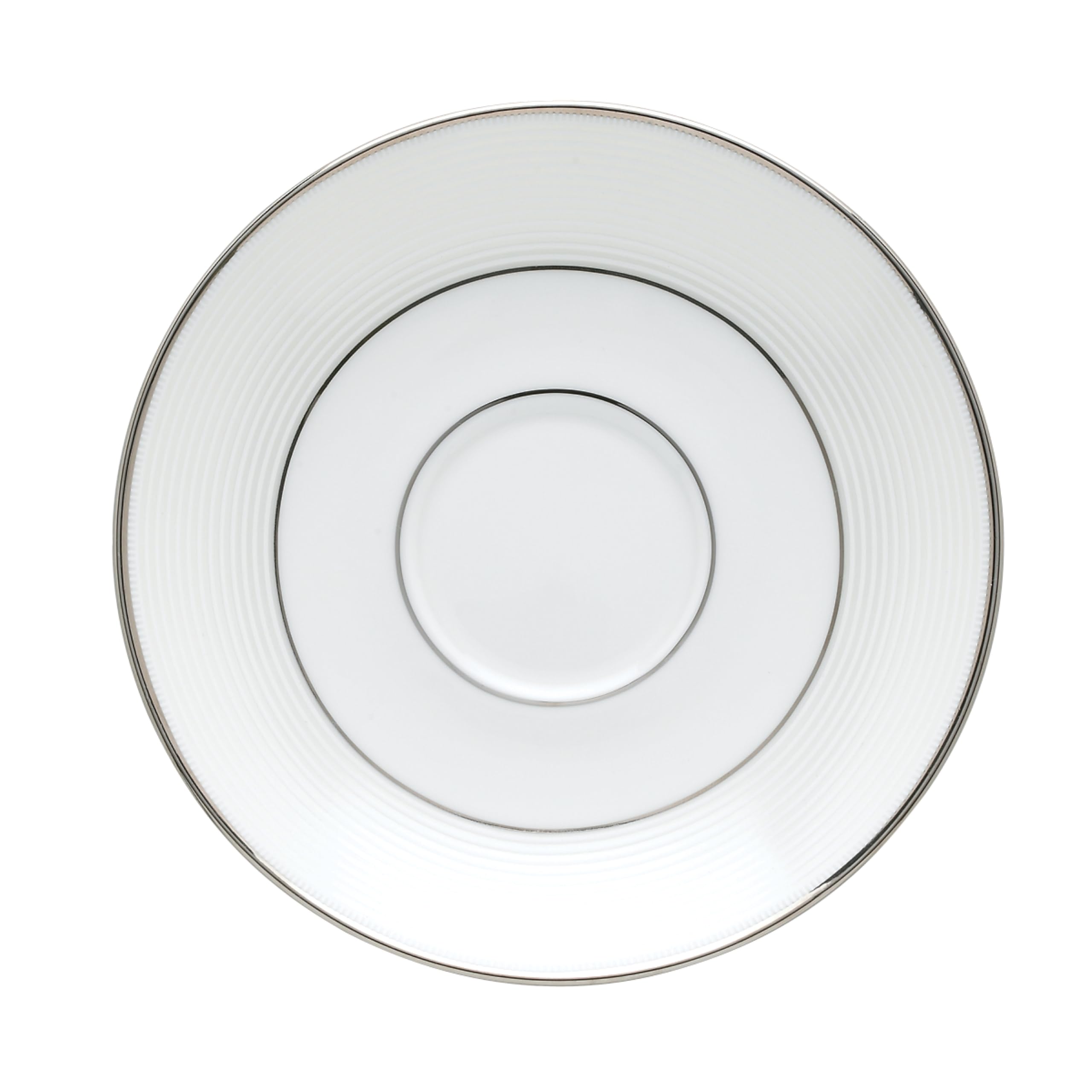 Lenox Opal Innocence Stripe Saucer, 0.50 Lb, White