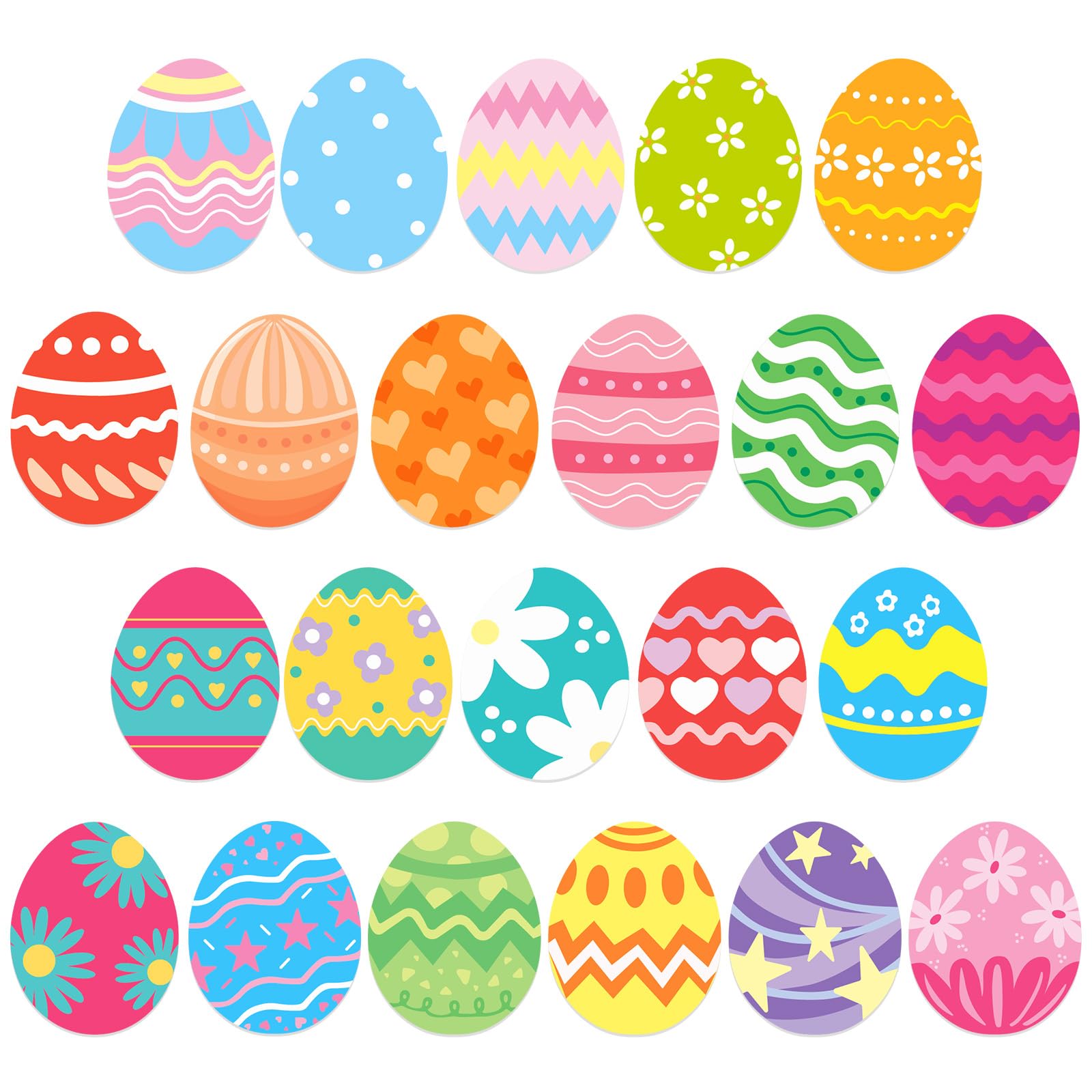 JULMELON Easter Magnetic Stickers, 22pcs Easter Eggs Car Magnets Decorations Accessories for Spring Holiday Easter Party Decor S