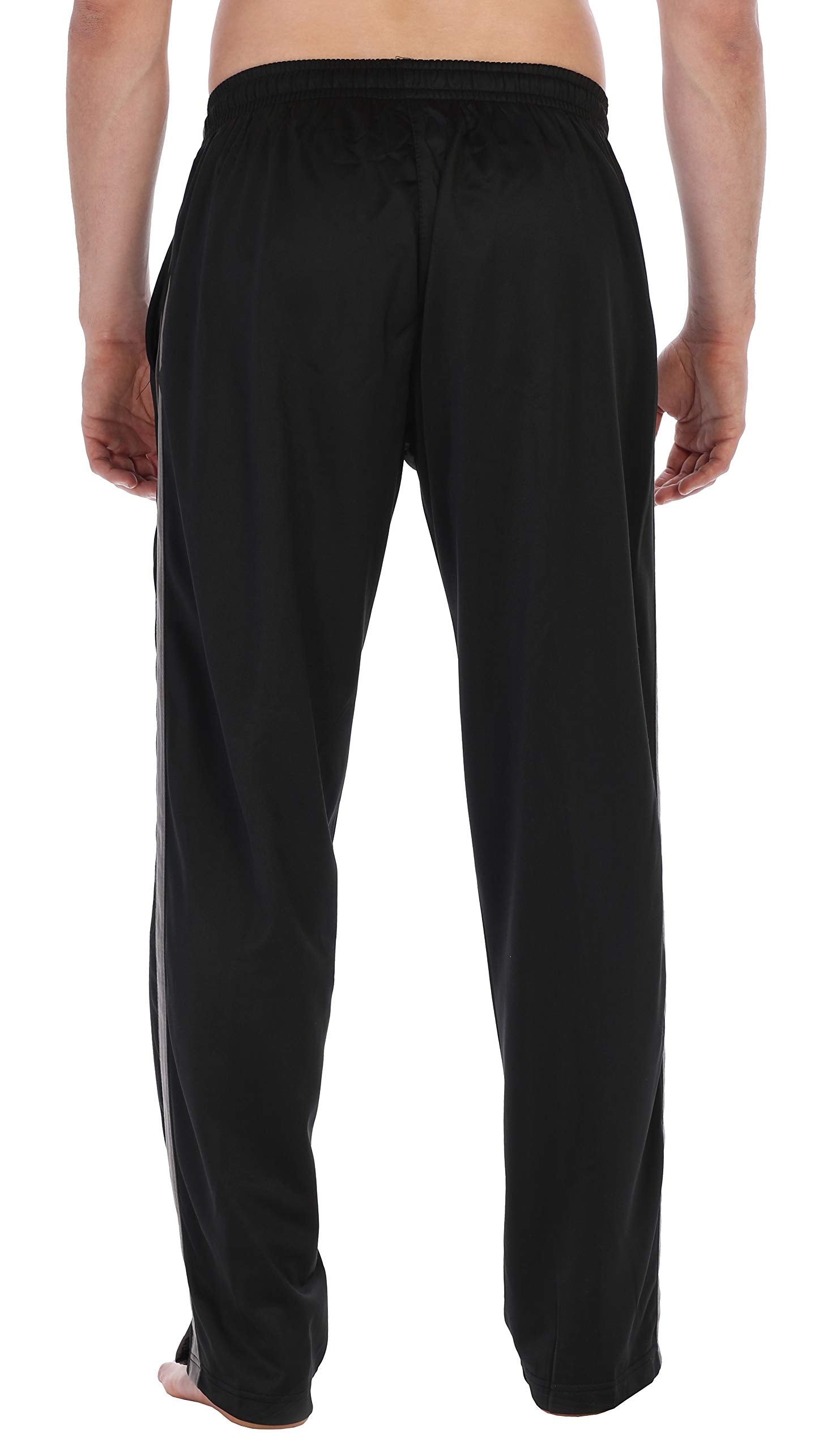 Gioberti Mens Athletic Track Pants, Silver, X Large