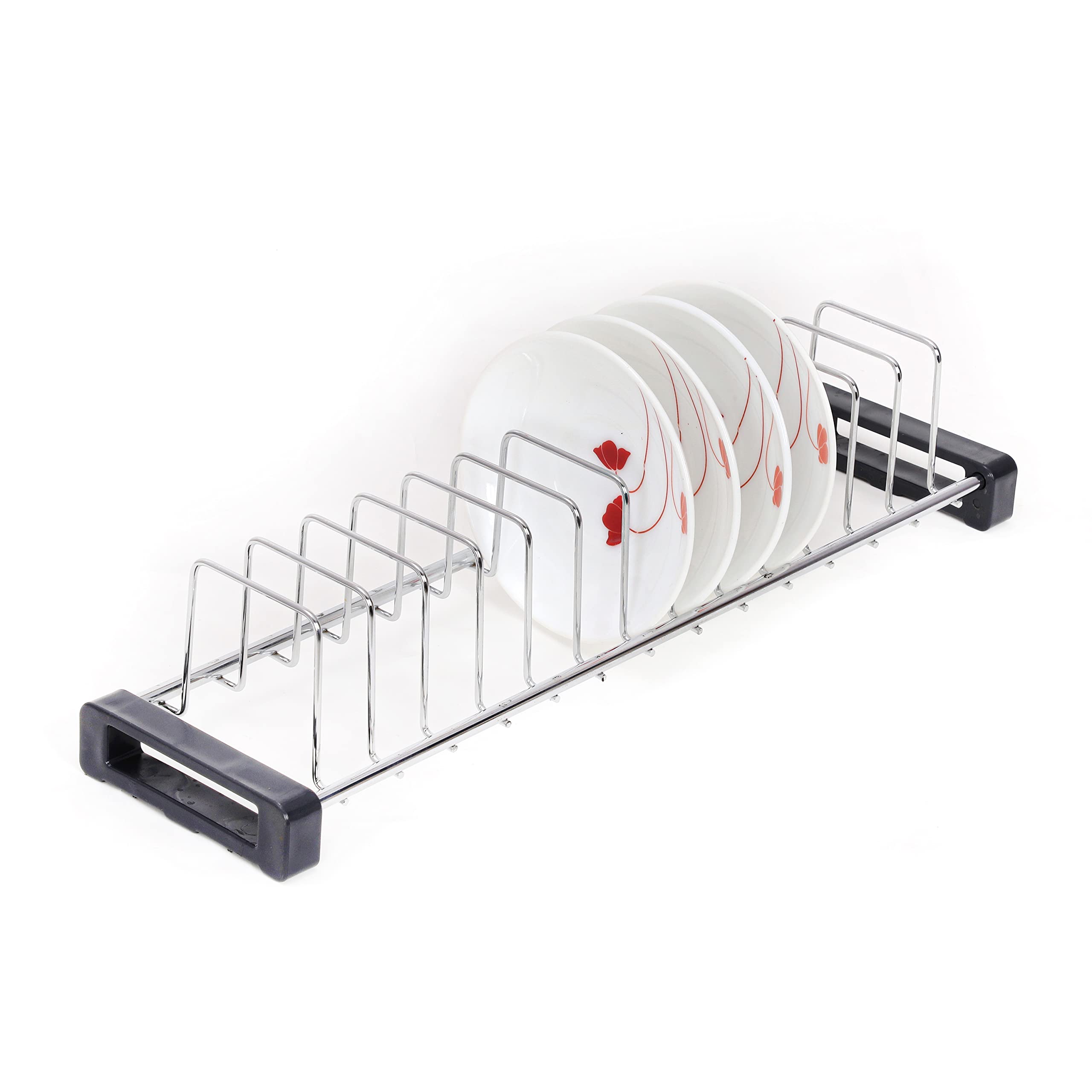 Fit N Forget Chrome Finished 100% Stainless Steel Heavy Tandem Rack Cup Saucers Rack Utensil Holder(For 20 Inch Tandem Basket(18