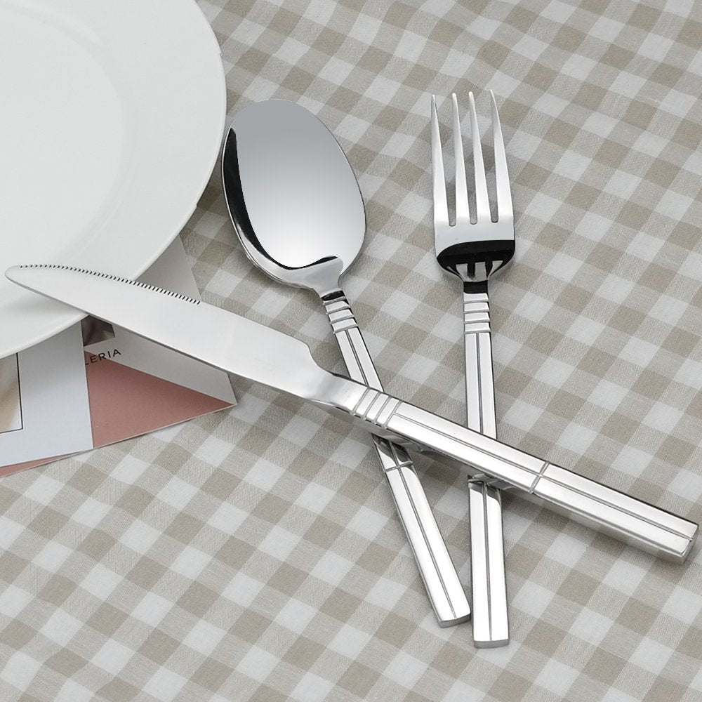 Saedy 80 Piece Stainless Steel Silverware Set, Service For 16