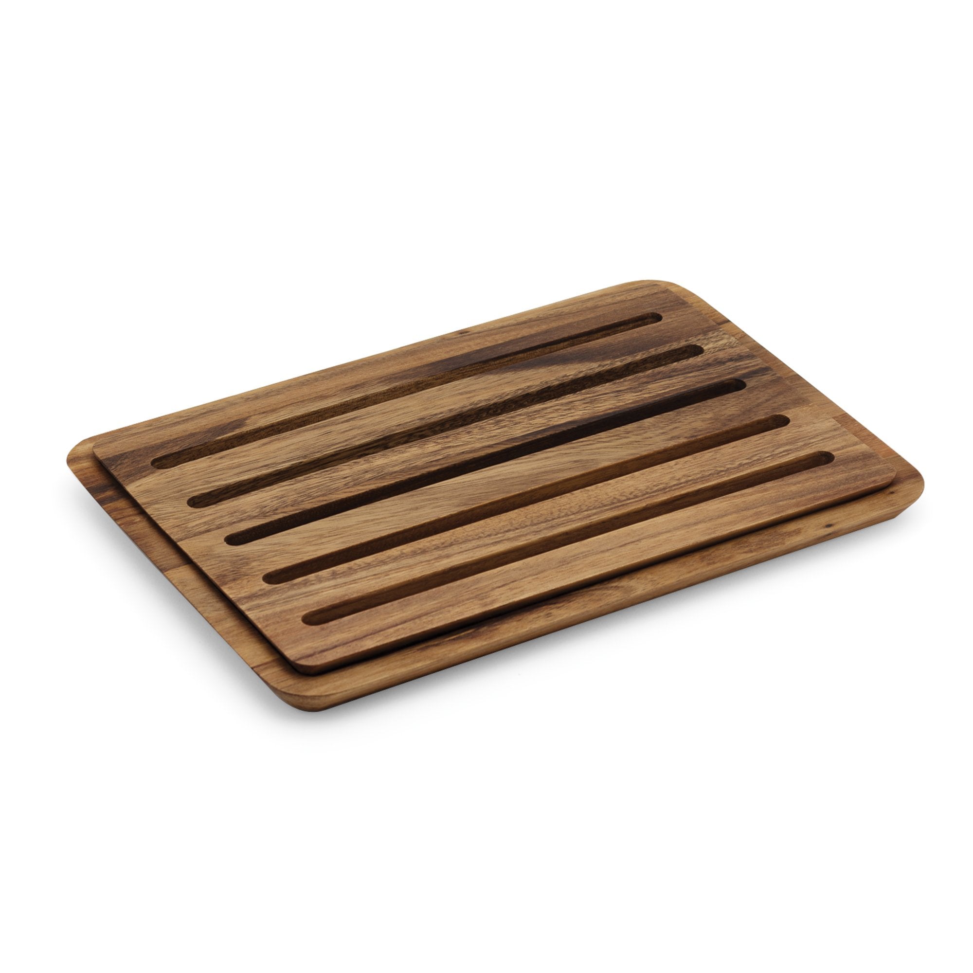 Ironwood Gourmet Nesting Bread Board With Crumb Catcher, 10.25 X 14.75 X 0.75 Inches