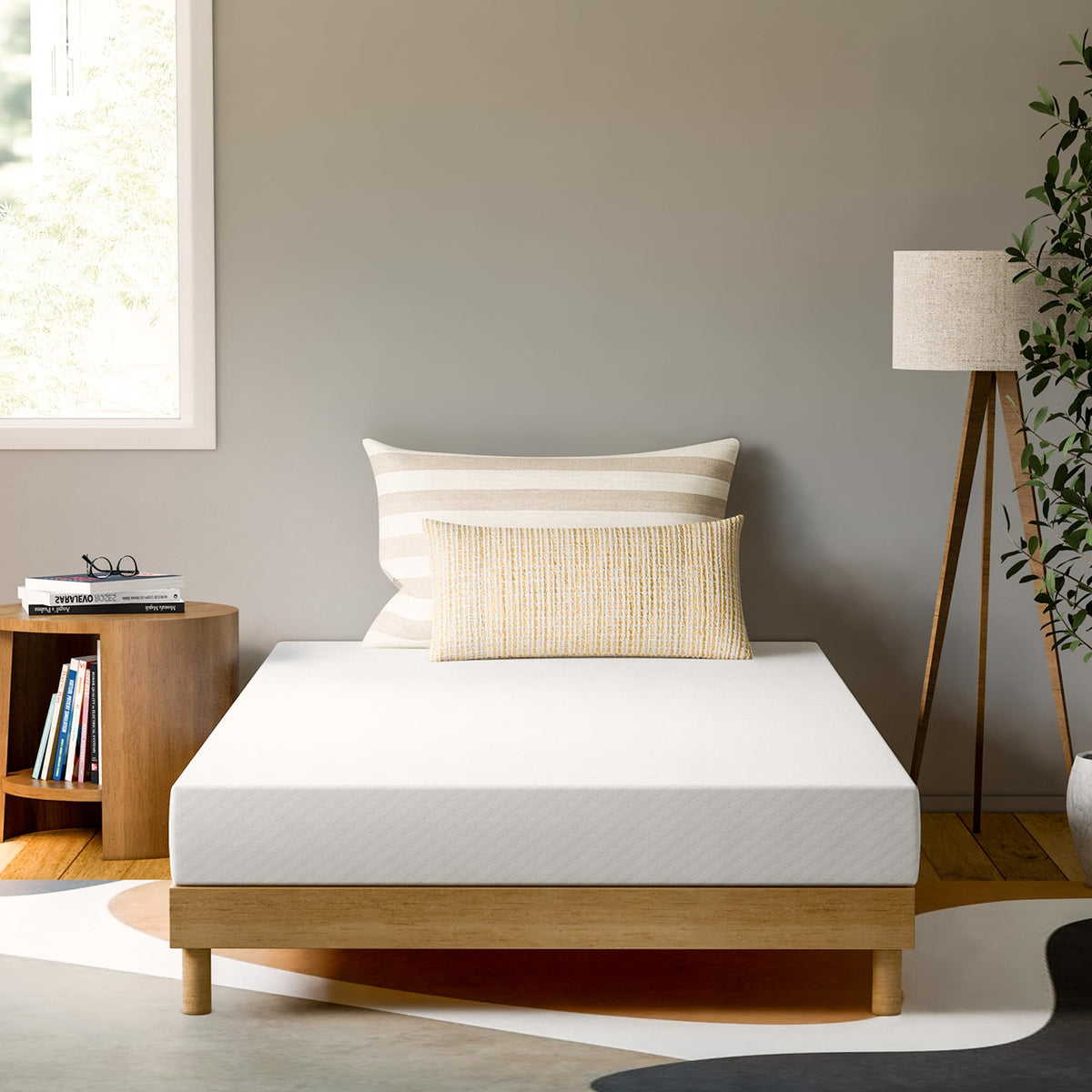 Gaeste 6 Inch Twin Xl Cooling Memory Mattress Medium Firm Certipur-Us Certified Pressure Relief & Cool Sleep Mattress-In-A-Box C