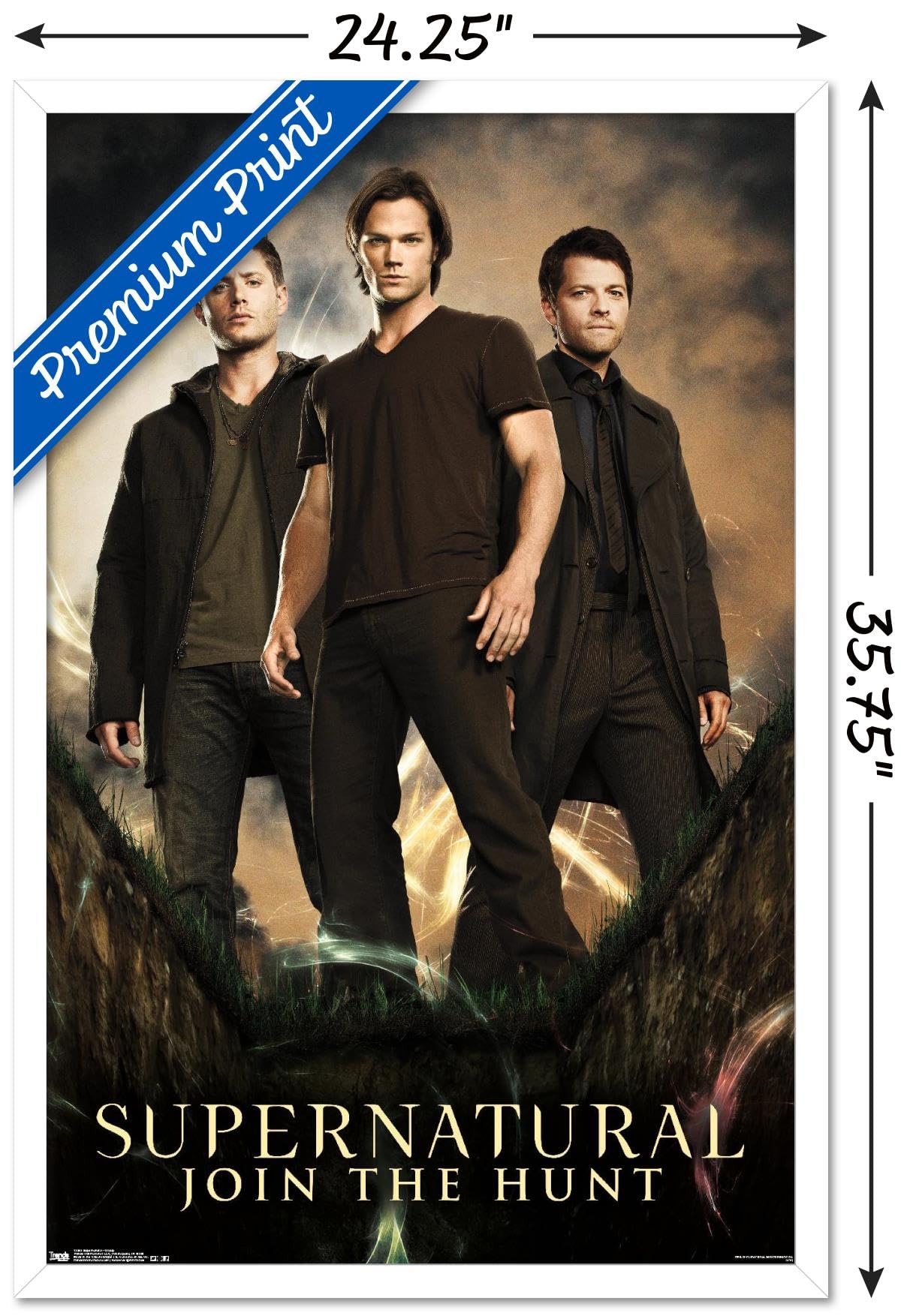 Trends International Supernatural - Group Wall Poster, 22.375'' X 34'', White Framed Version