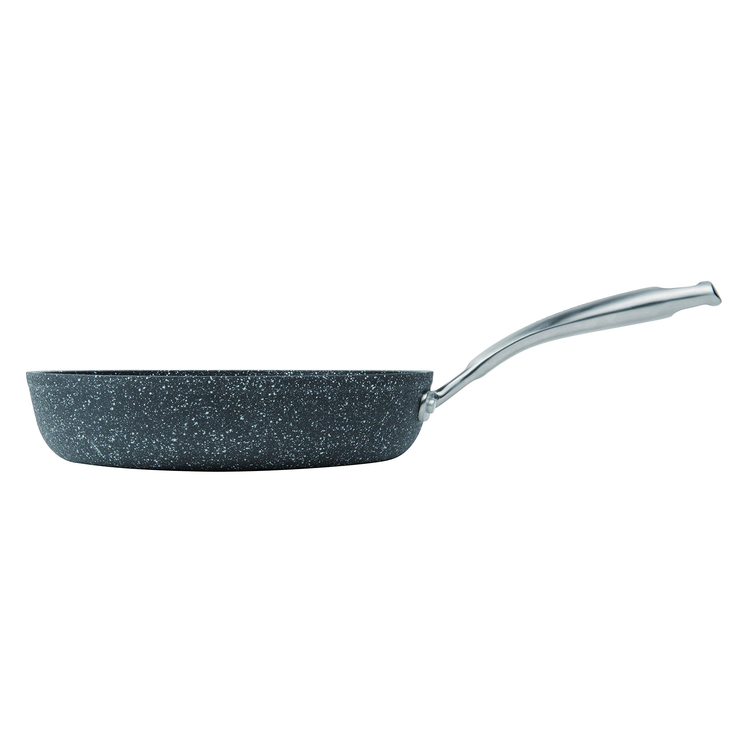 Masterpan Granite Ultra Non-Stick Cast Aluminum Fry Pan, Non-Stick Frying Pan Omelette Pan, 11'', Grey,