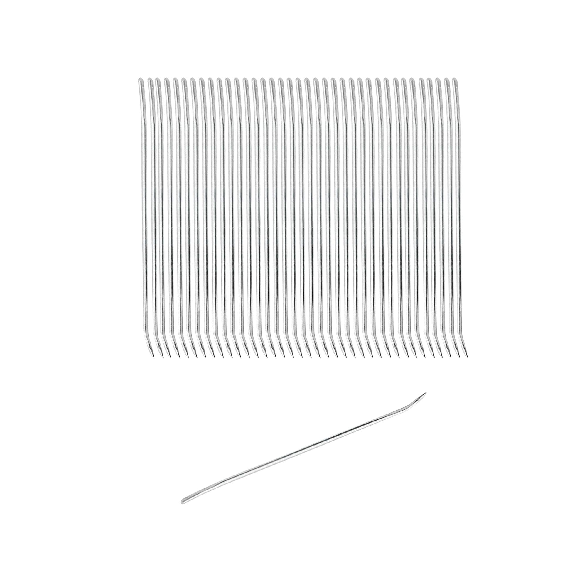 Setaria Viridis 10pcs Stainless Steel Roasting Meat Trussing Needles 6.7" for Turkey, Chicken, Roasts - Silver