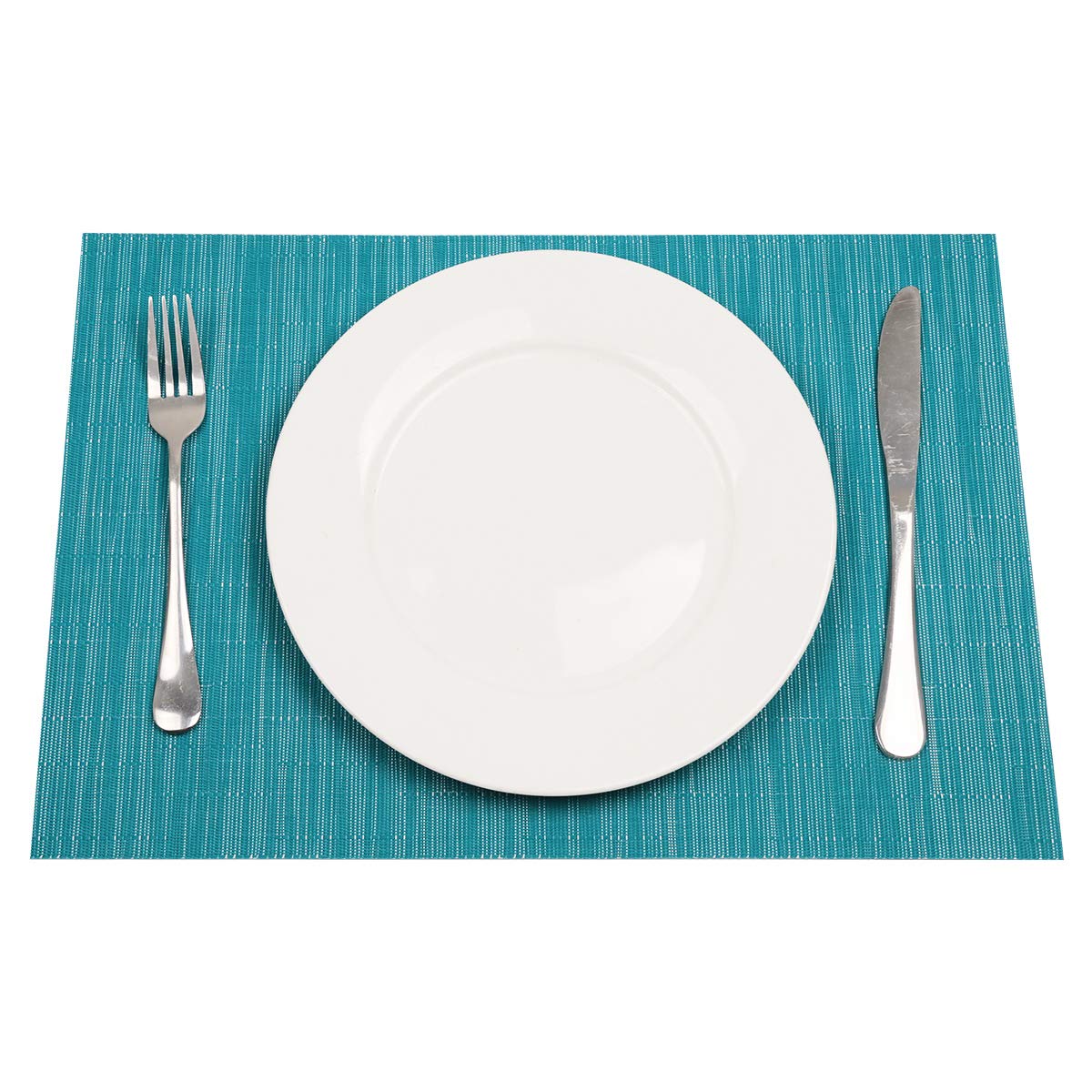 Shacos Woven Vinyl Placemats Set Of 4 Wipe Clean Pvc Heat Resistant Place Mats Durable Waterproof Stain Resistant Indoor Outdoor