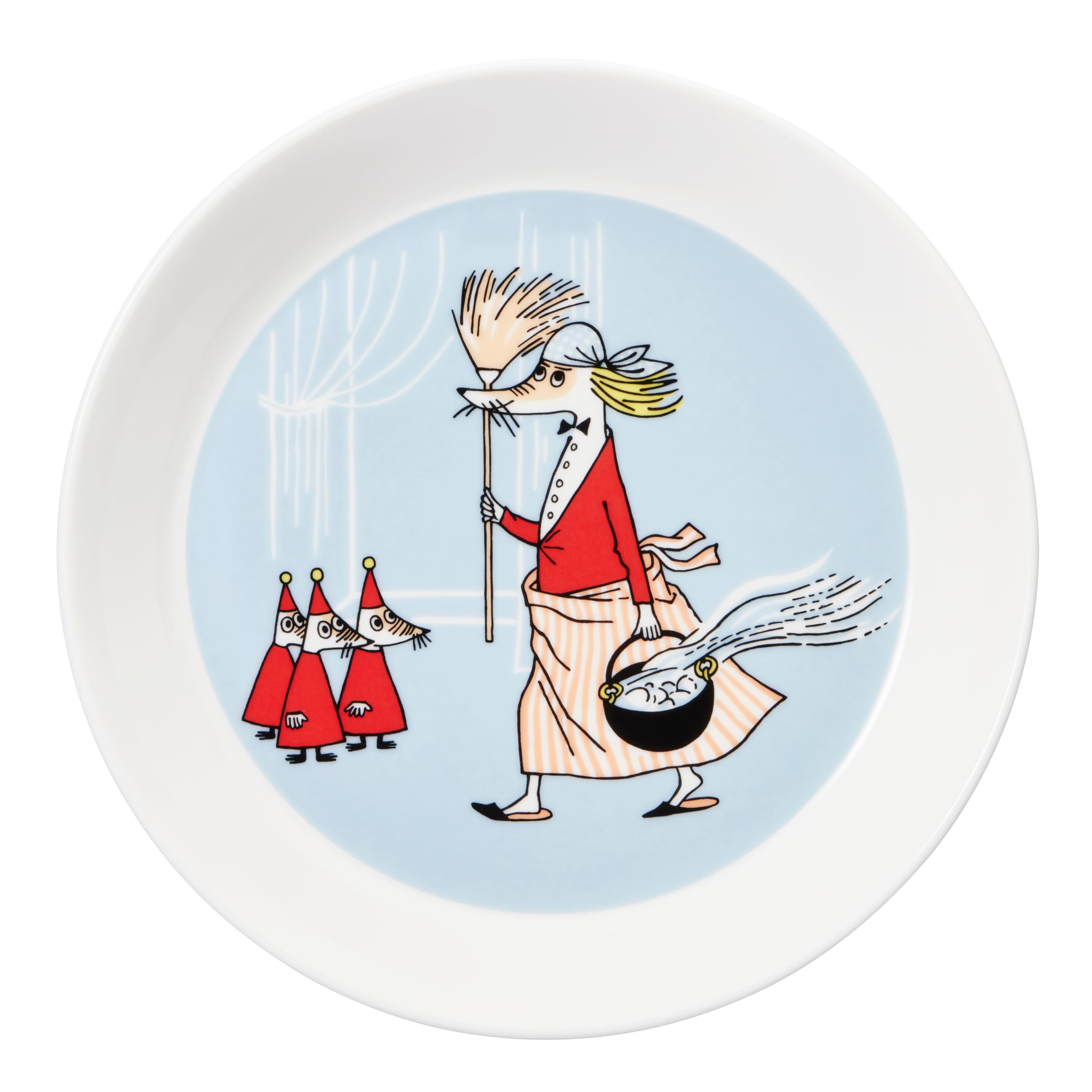 Arabia Moomin Plate 7.48In Fillyjonk, Grey