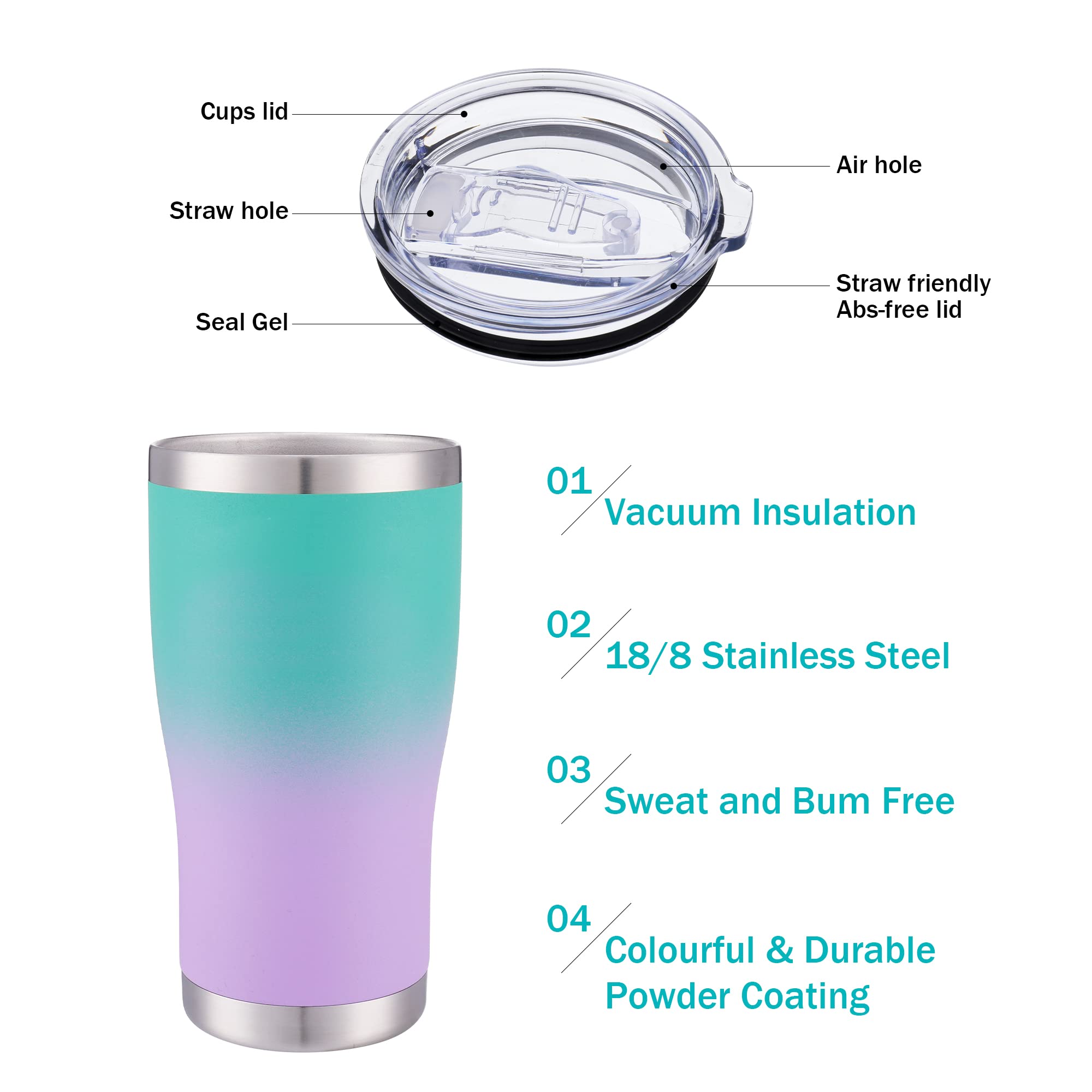 Misty Hawk Golf Mug Tumbler - The Perfect Golfing Gift For Him, Vacuum Insulated Golf Cup, 20 Oz Coffee Mug With Lid And Straw,