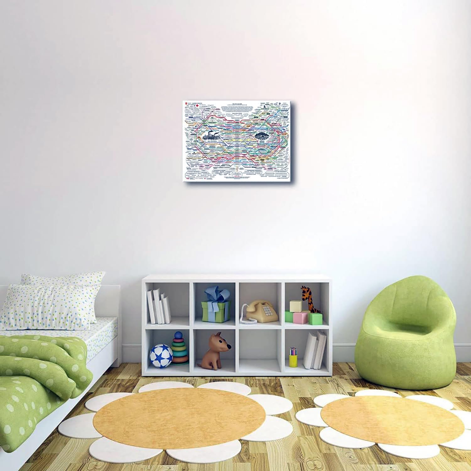 Generic The Healing Web Poster - Natural Remedies Chart 12X18Inch-Framed