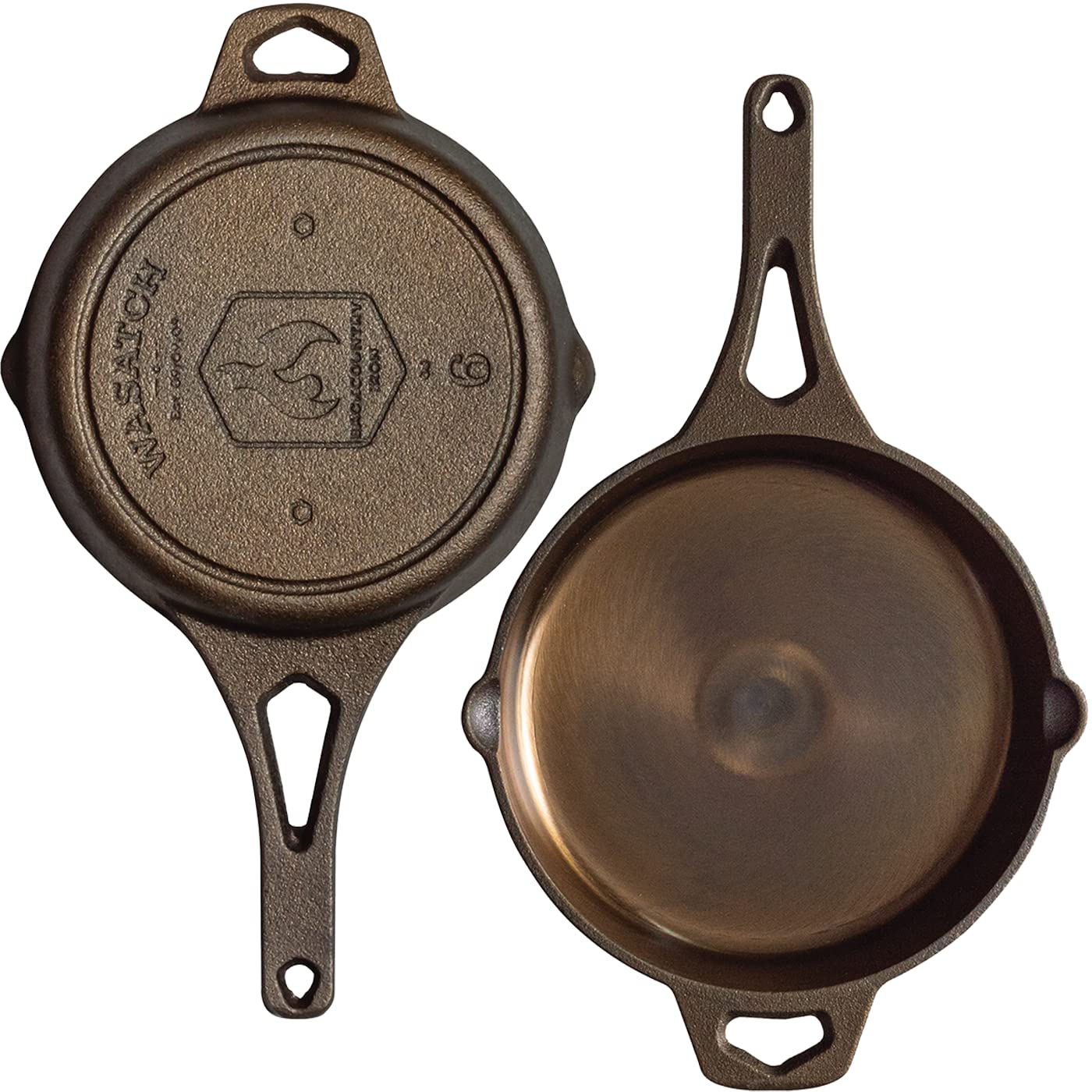 Backcountry Iron 6 Inch Smooth Wasatch Pre-Seasoned Round Cast Iron Skillet