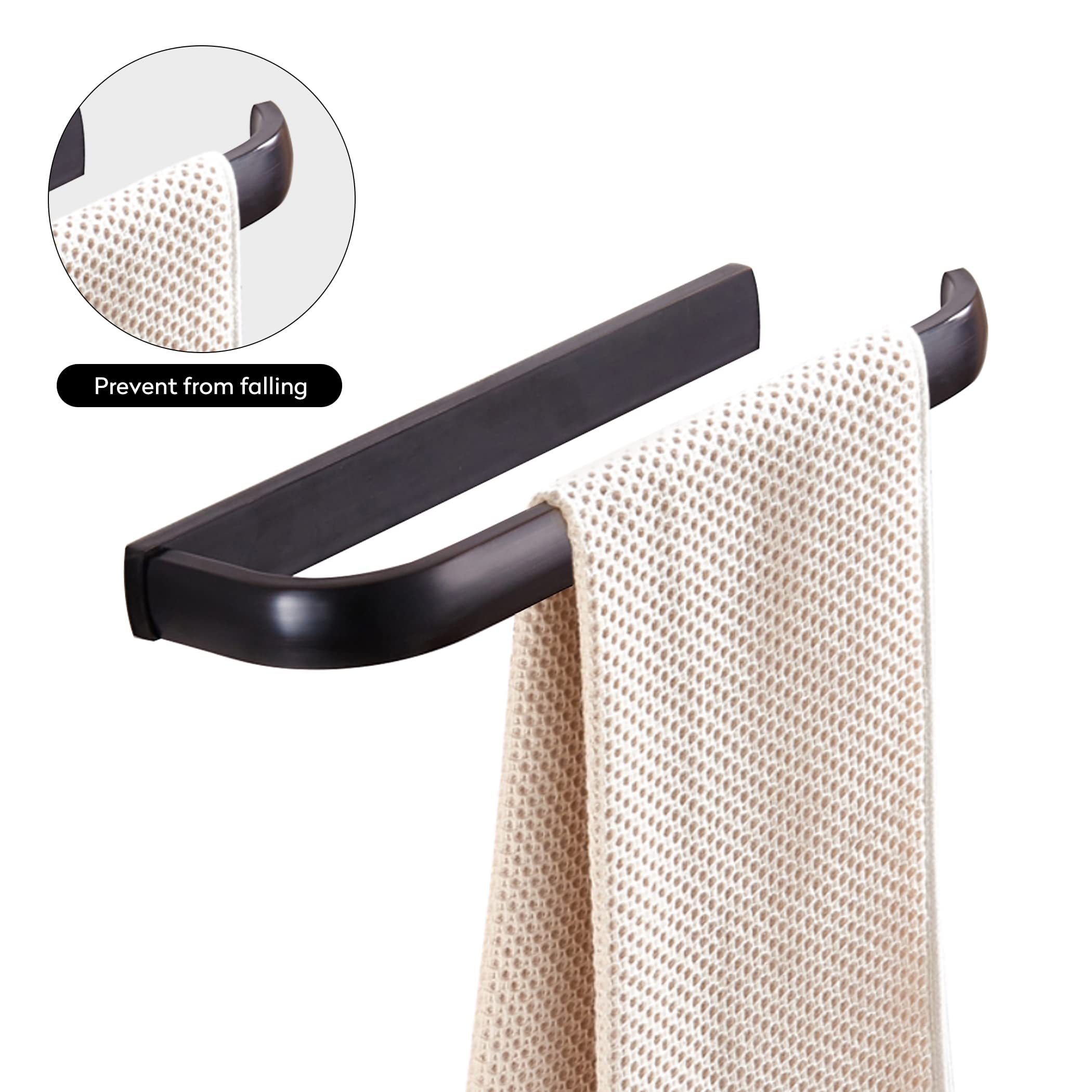 WINCASE Bronze Towel Holder  Bathroom Hand Towel Ring  Oil Rubbed Towel Rack Hanger Wall Mounted Bath Accessories Hardware ORB