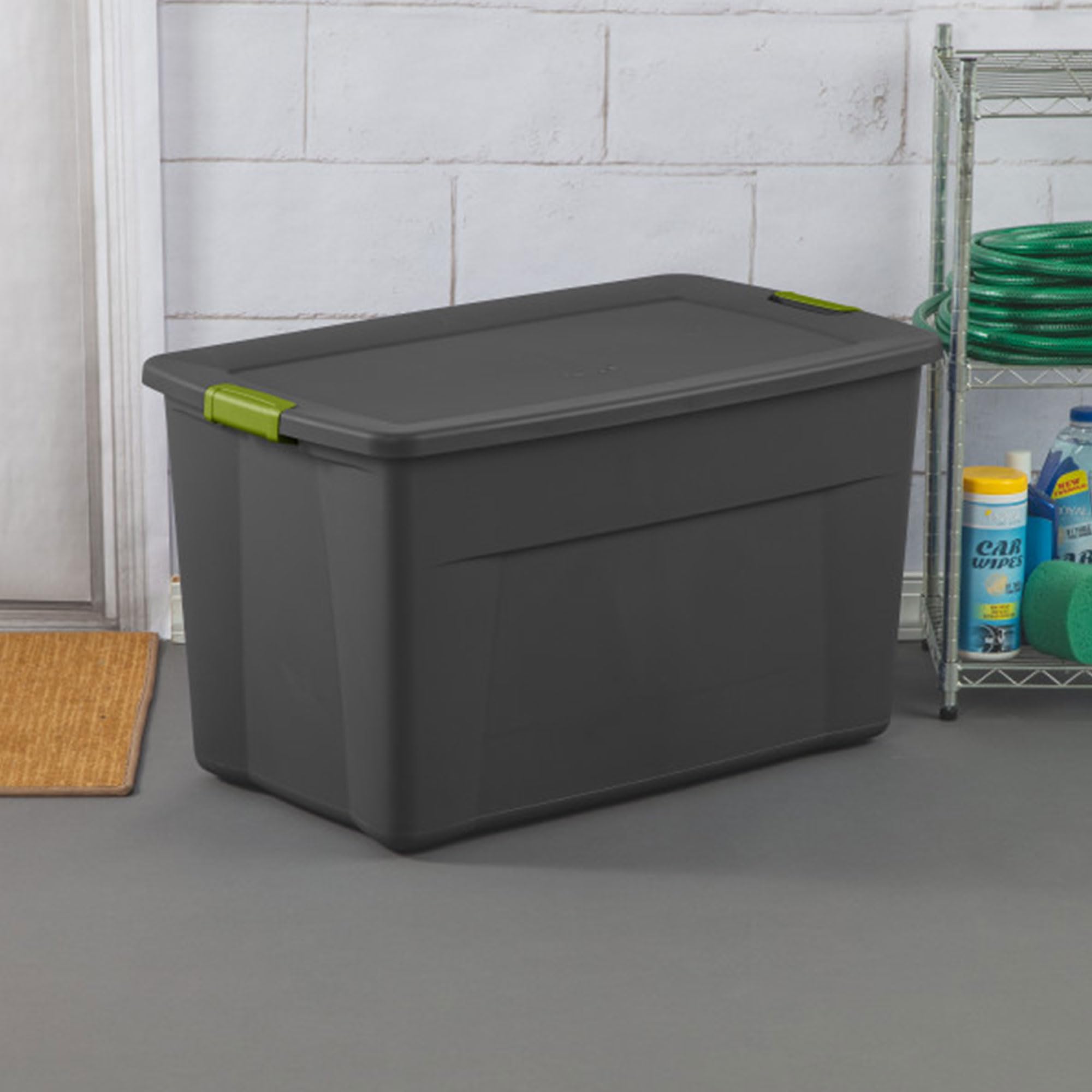 Sterilite 4-Pack Storage Bins With Lids, Extra Large Tote Bin Containers, 35 Gallon, Gray
