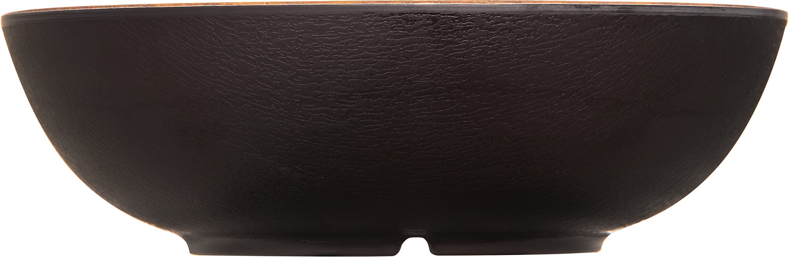 Carlisle Foodservice Products Epicure Acacia Grain Small Bowl 7.5'' - Dark Woodgrain