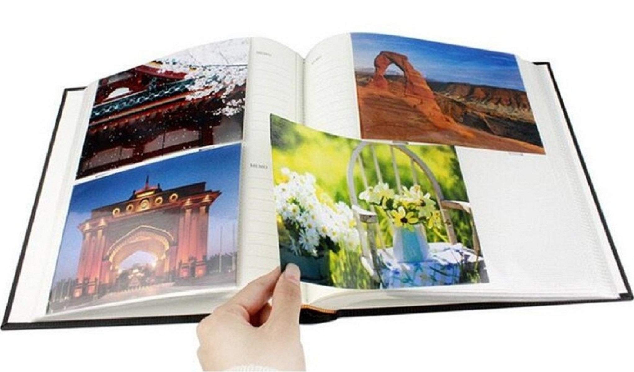 CSN - CUTE SHOPPING NETWORK Natraj Series Photo Album with Extra Clear PVC Film 200 Photos, (Photo Size Supported: 4x6 Inches, M