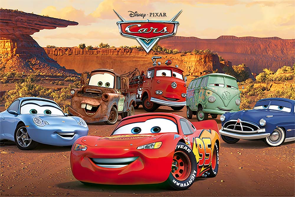 Pyramid International Cars (Characters) 61 X 91.5Cm Maxi Poster, Wood, Multi-Colour
