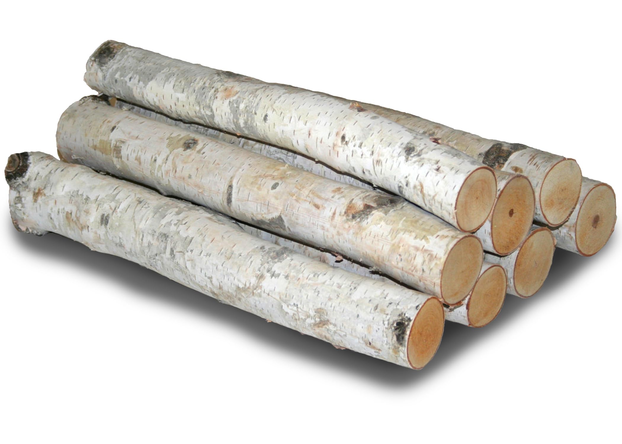 Wilson 15.5-17.5 Decorative White Birch Logs, Natural Bark Wood Home D  cor - 1.5-3 Dia. (Set of 8)
