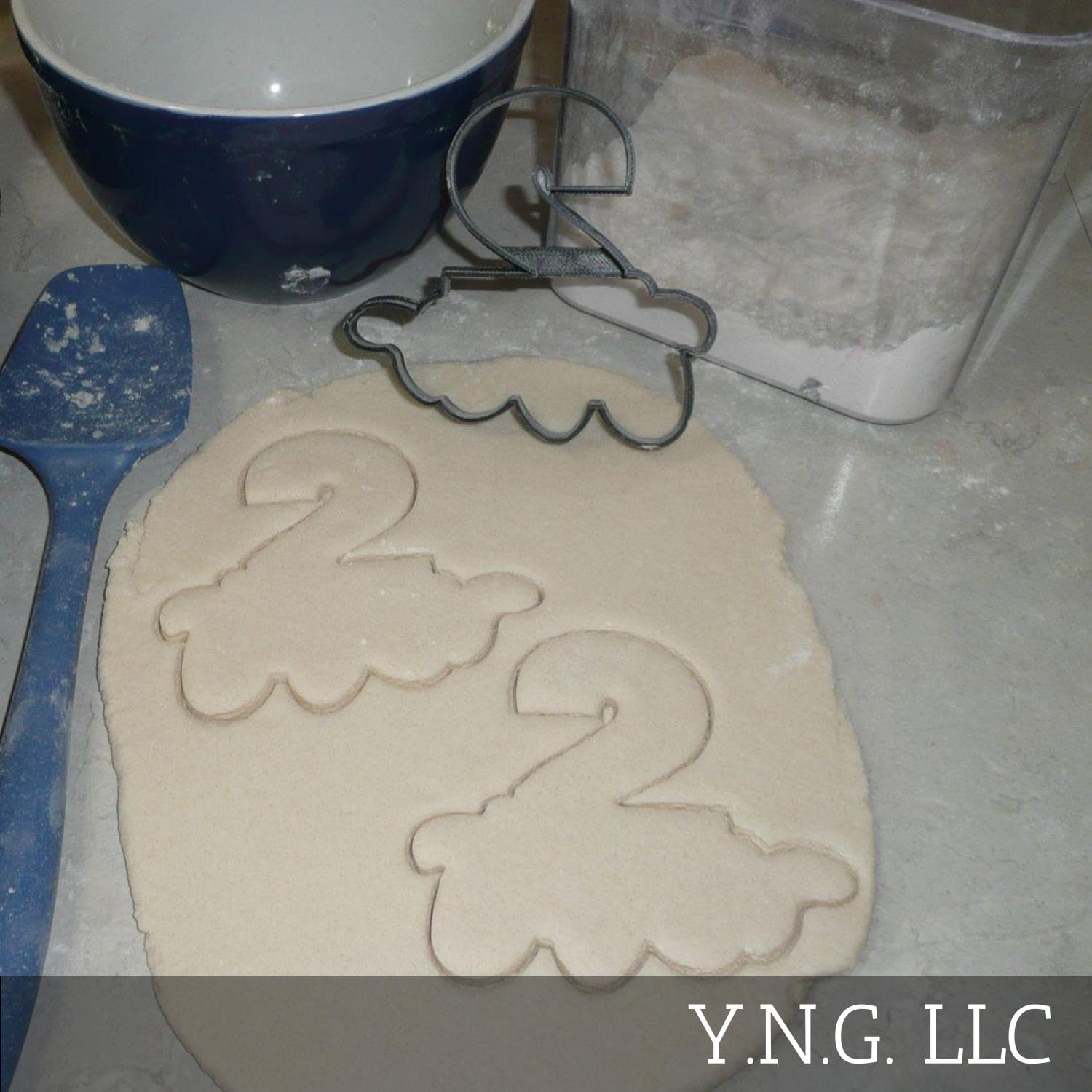 Fancy Number Two 2 With Word Outline Birthday Anniversary Cookie Cutter Made In Usa Pr3002